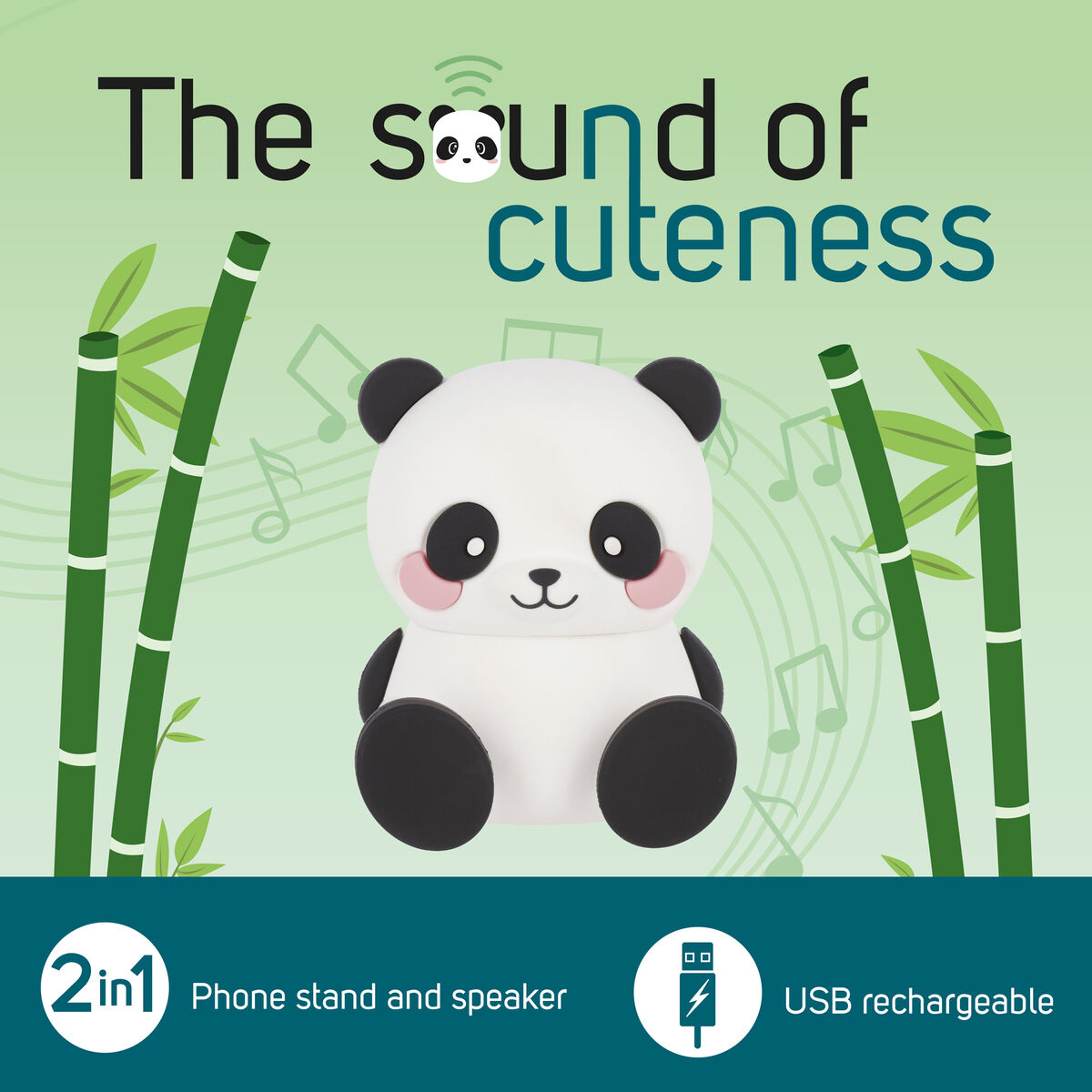 Panda Wireless Smartphone Stand with Speaker - The Sound of Cuteness