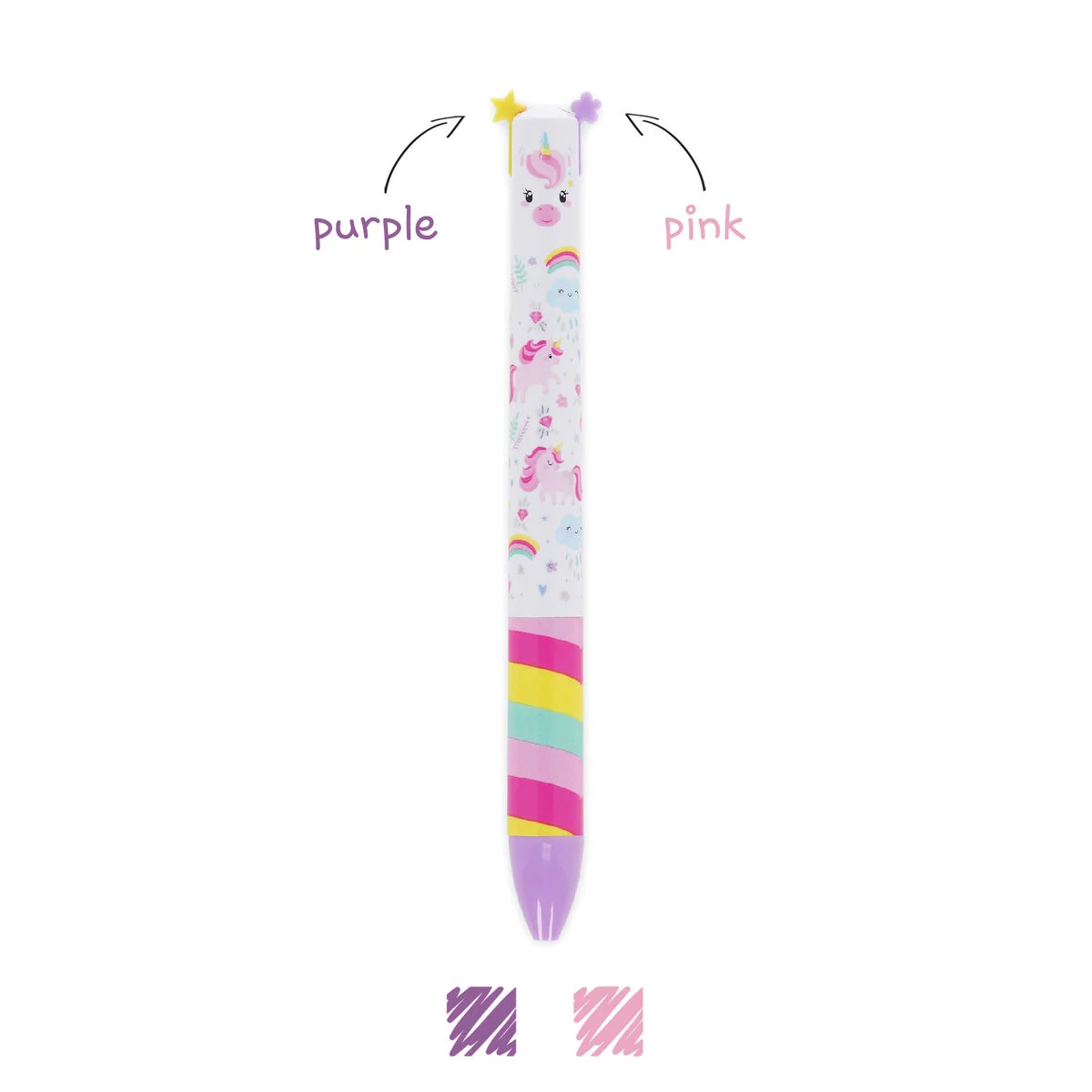 Unicorn Two-Colour Ballpoint Pen - Click&Clack