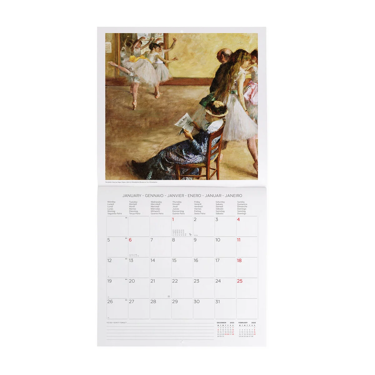 2026 Wall Calendar - 30 x 29 cm