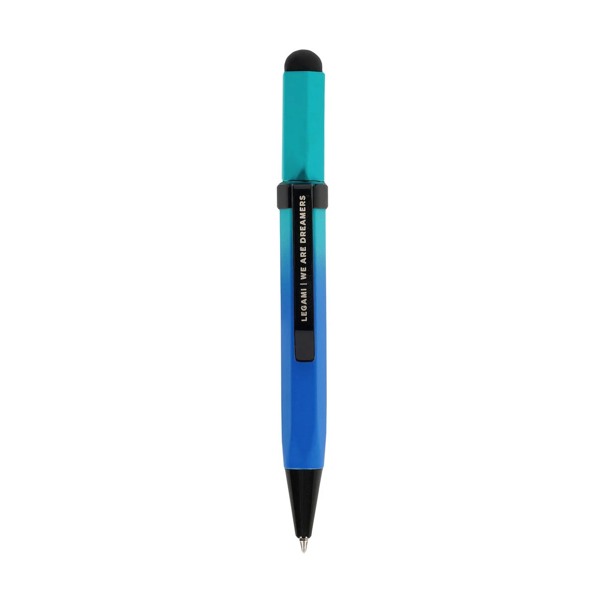 Mini Pen with Touchscreen Tip and Ballpoint Pen - Blue Gradient - Smart Touch