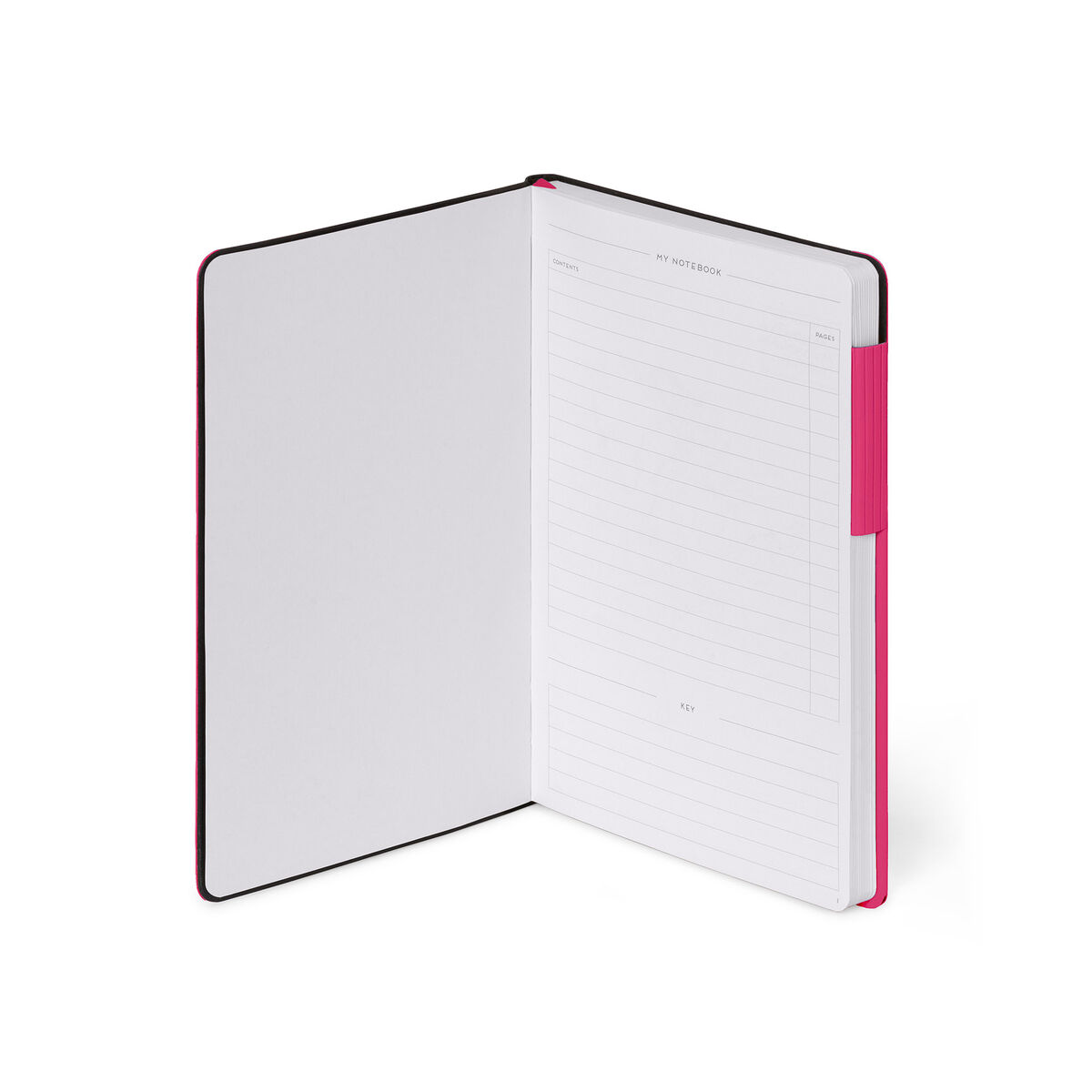 Dotted Notebook with Monochrome Soft Cover - Raspberry - My Notebook