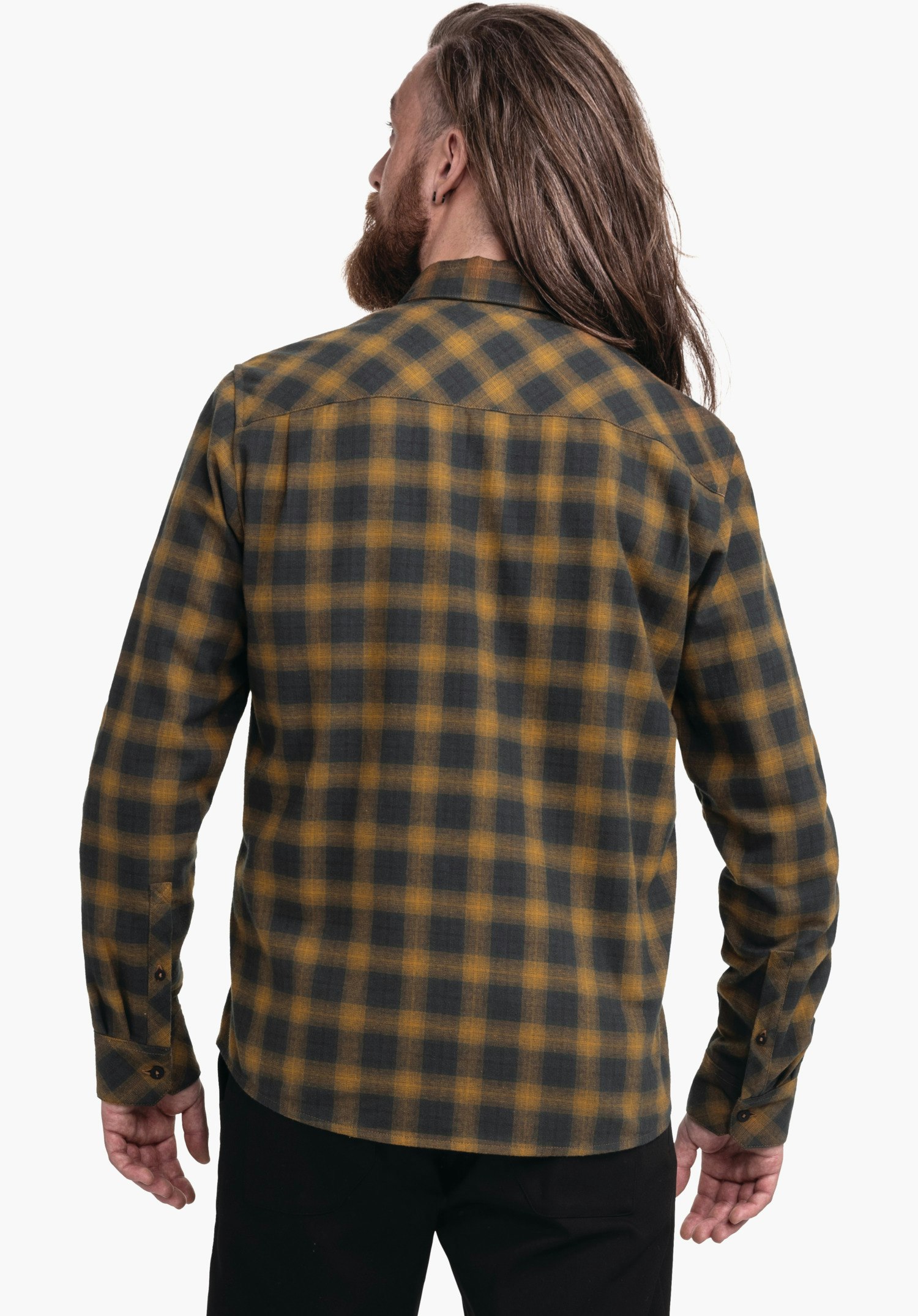 Soft flannel shirt with check pattern