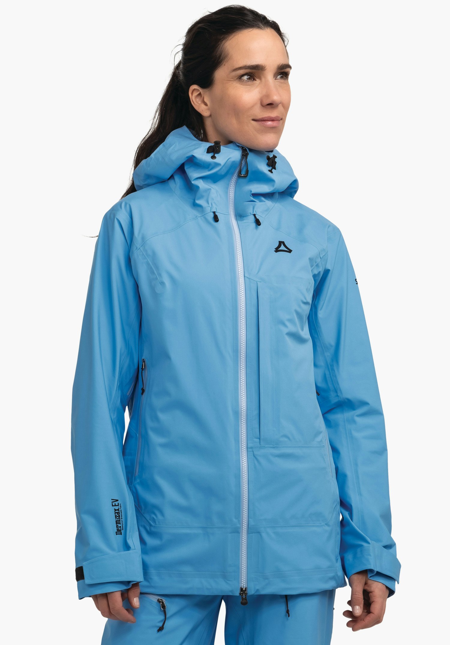 Highly breathable ski touring jacket