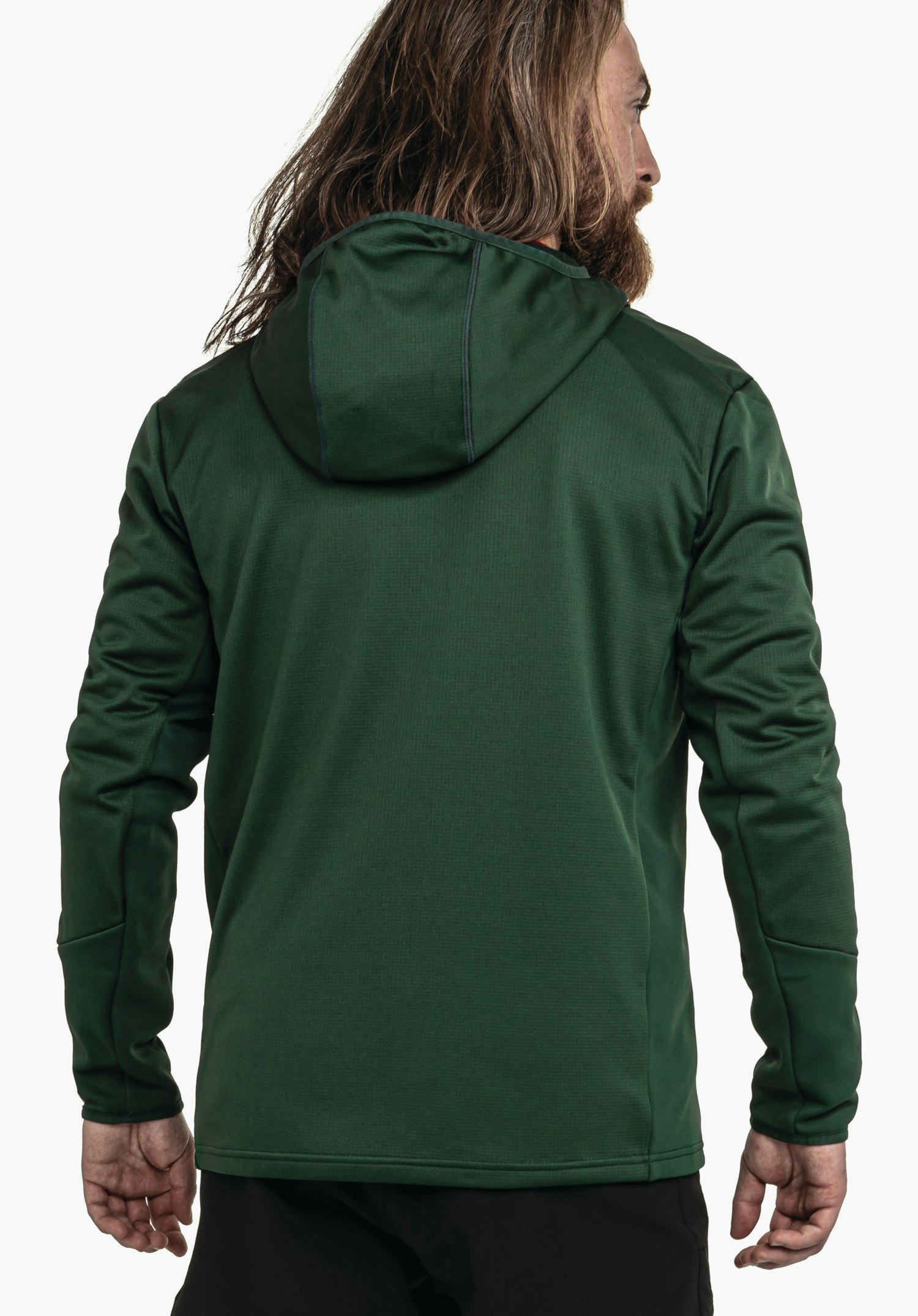 Fleece hoody with maximum freedom of movement