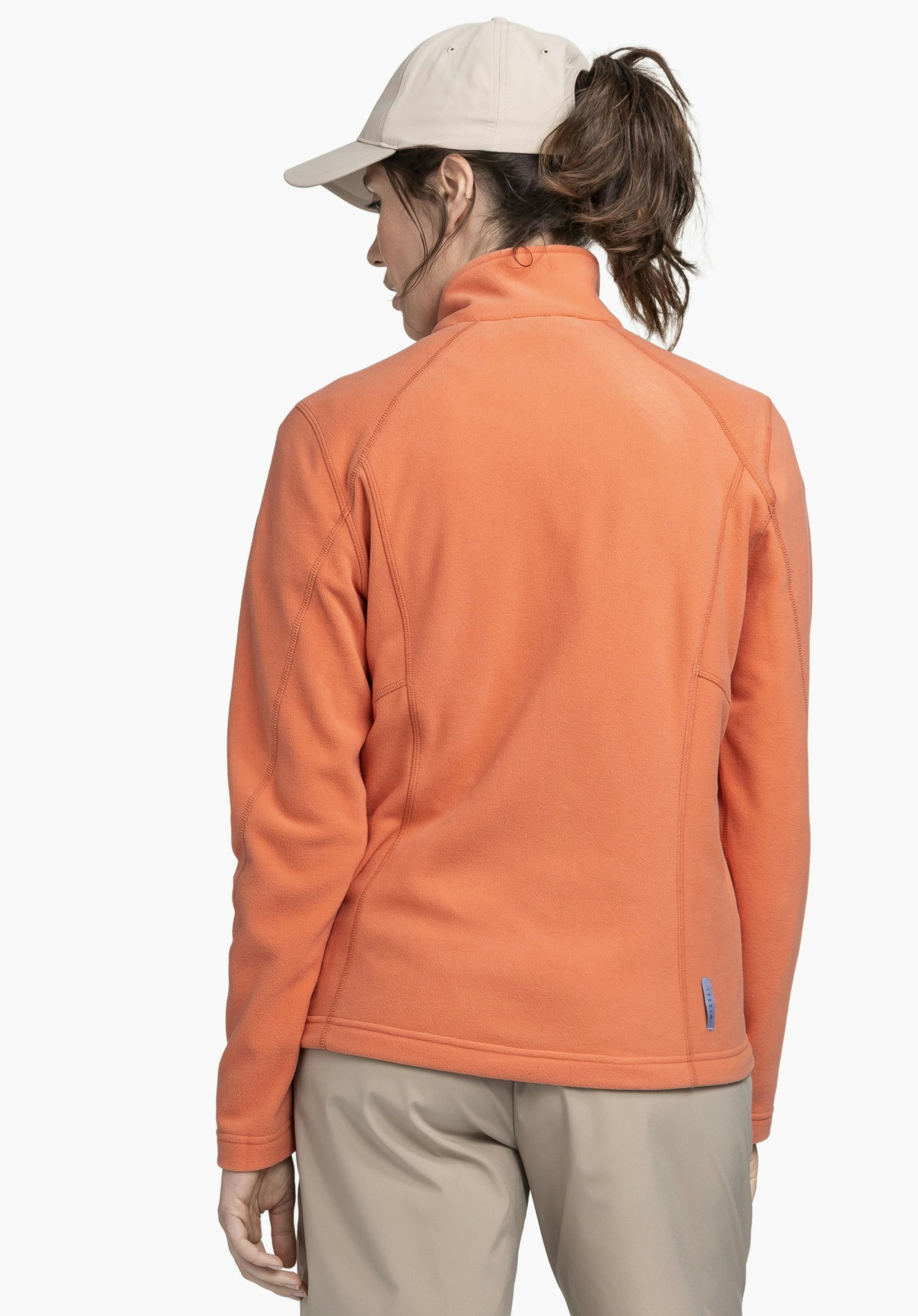Fleece jacket with high wearing comfort