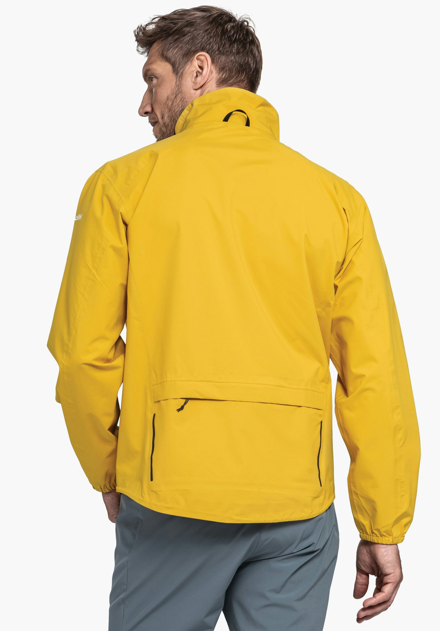 Compact bike rain jacket