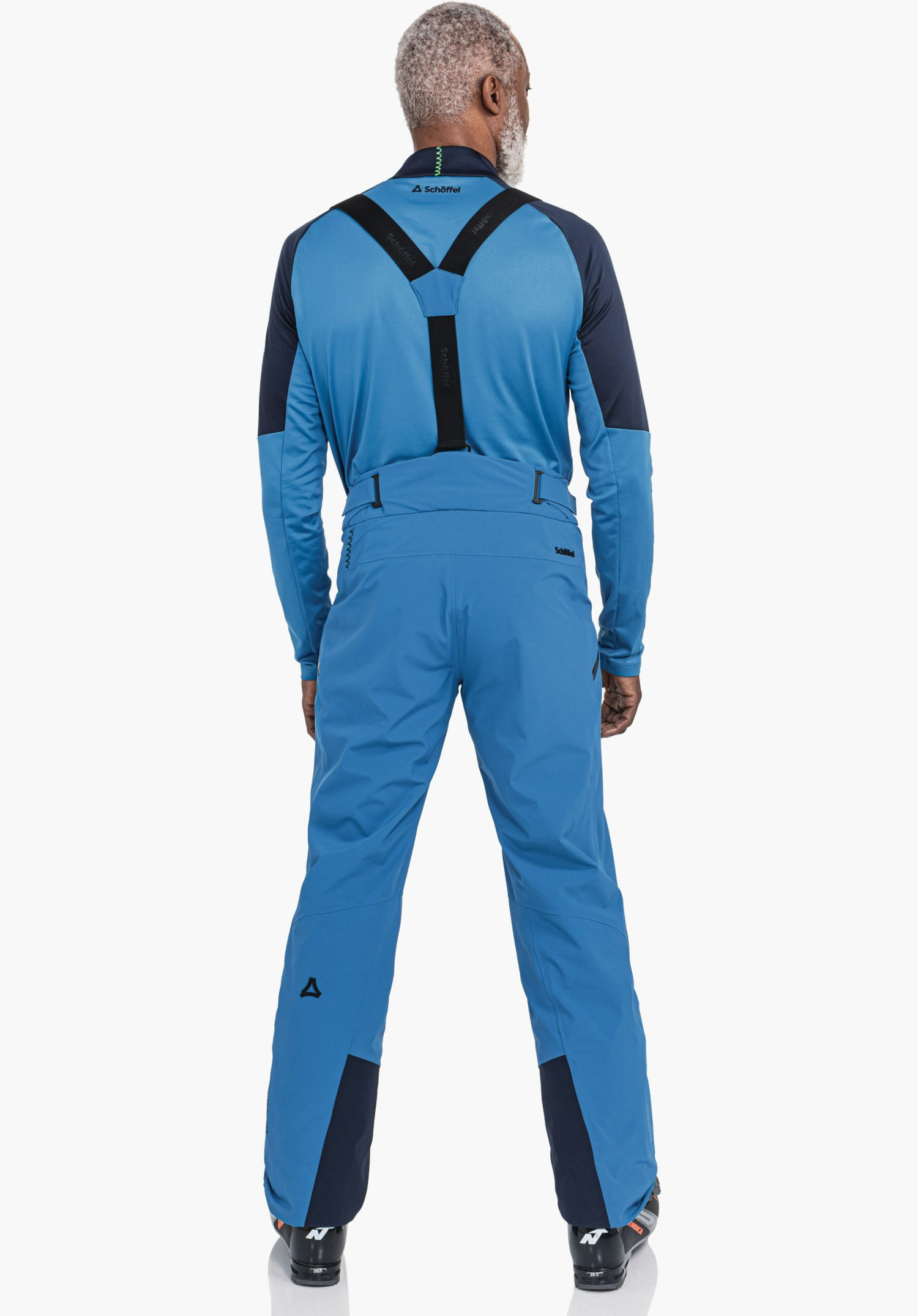 Unpadded layering ski pants with lining