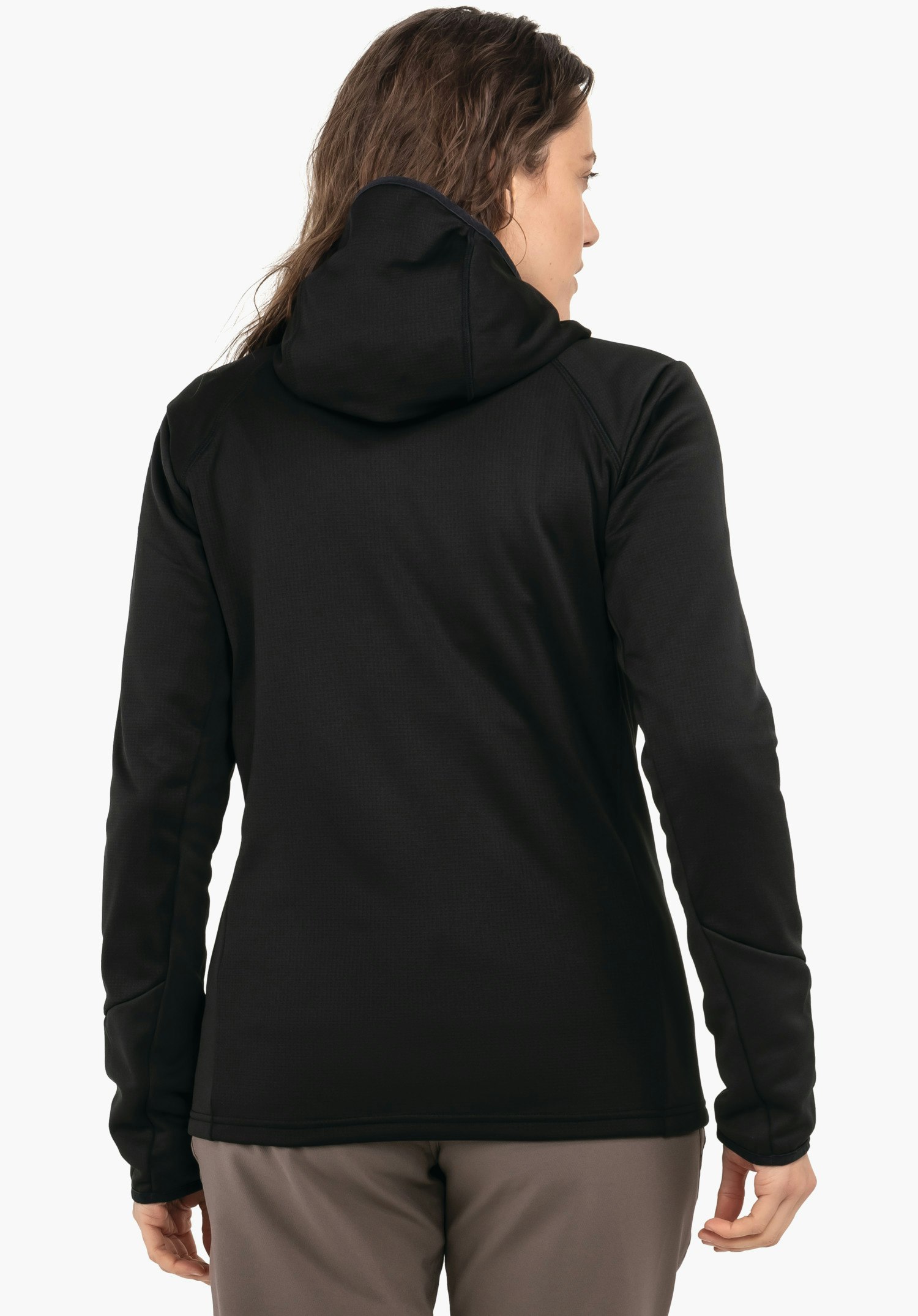 Fleece hoody with maximum freedom of movement
