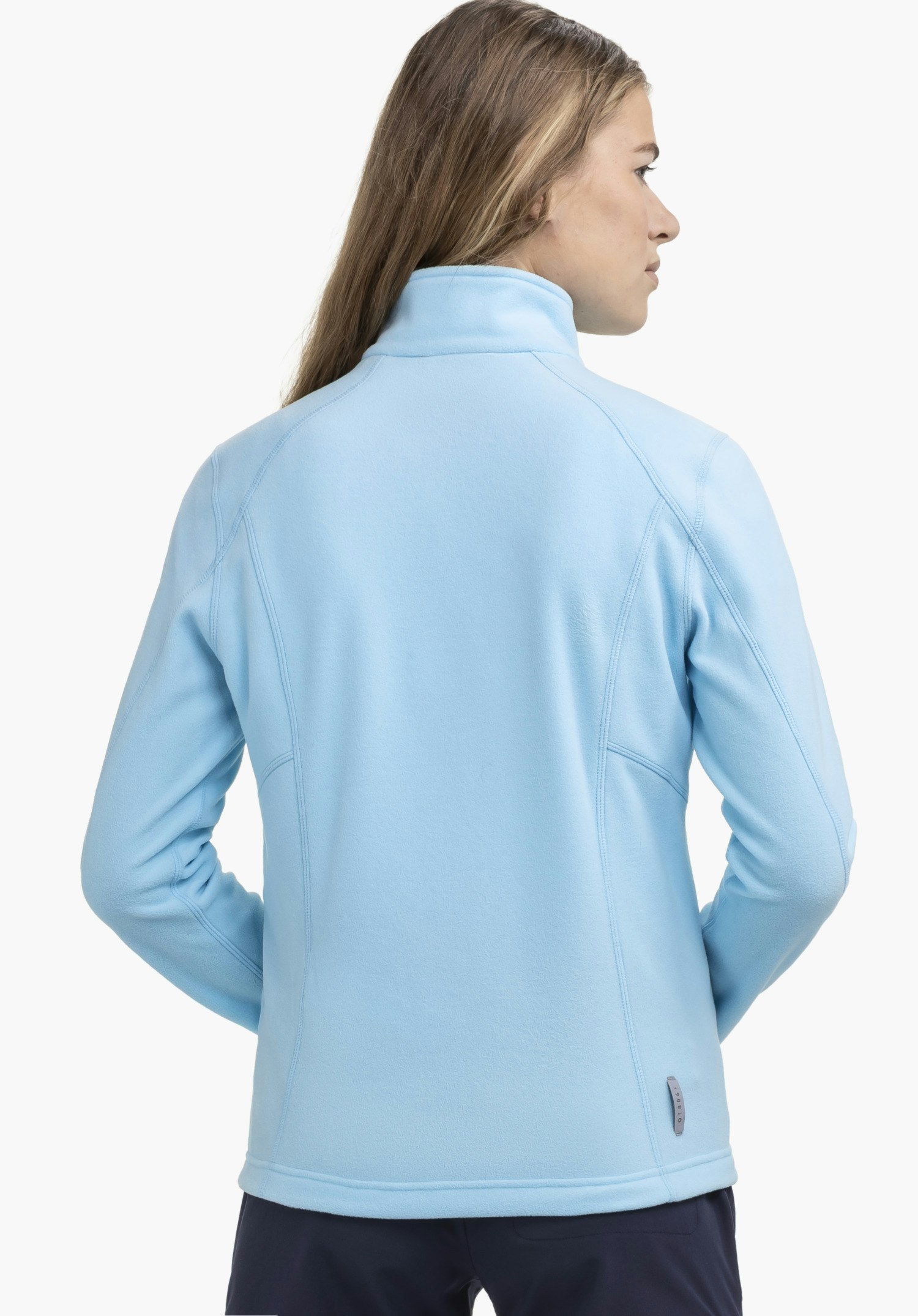 Fleece jacket with high wearing comfort