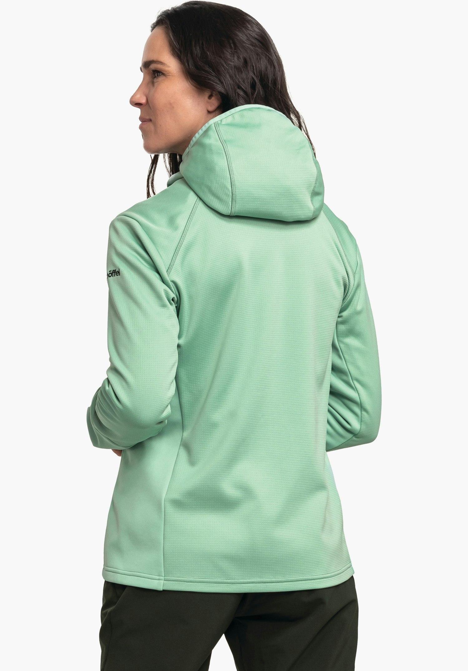Fleece hoody with maximum freedom of movement