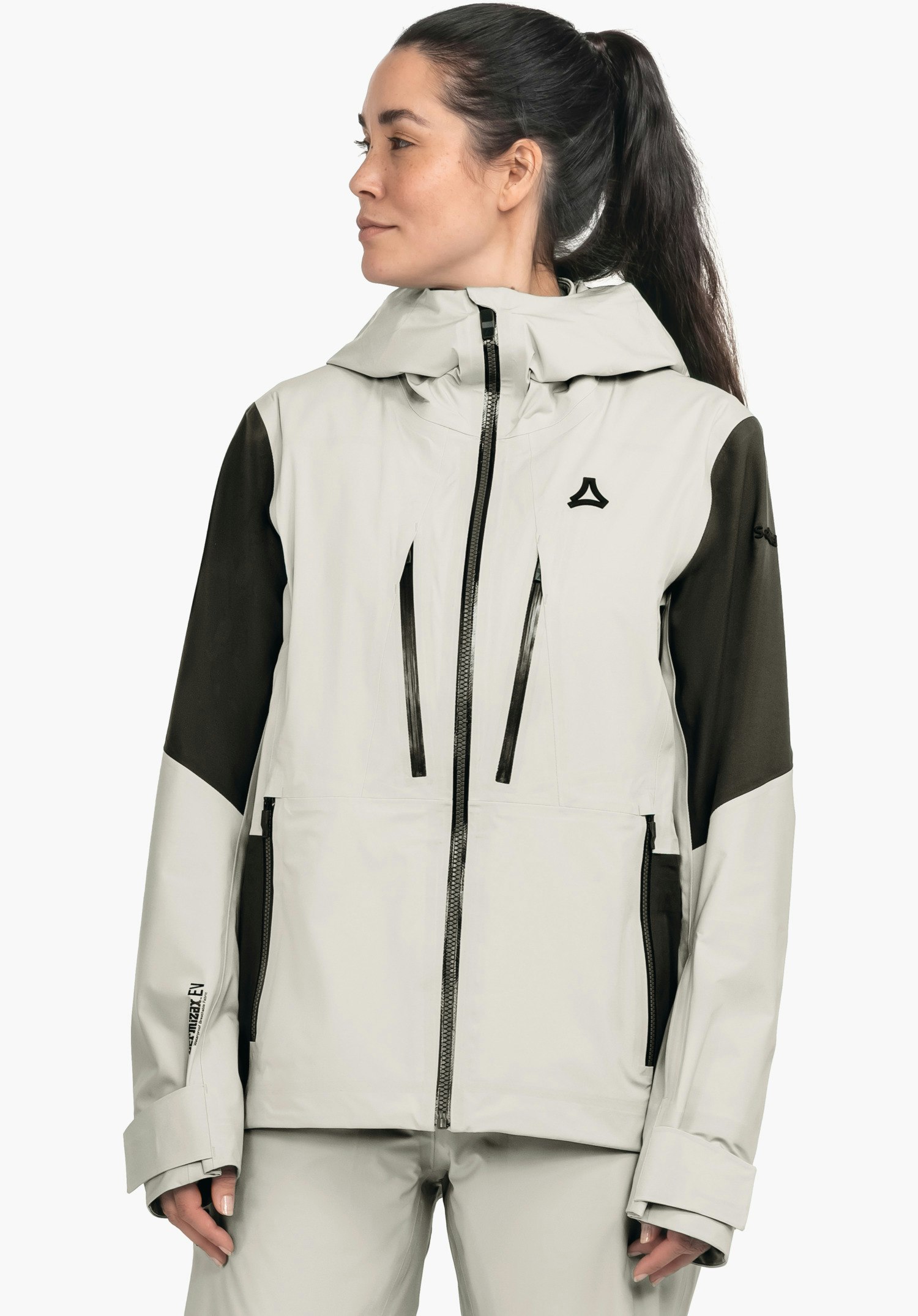 High-tech hardshell jacket with thermal zones