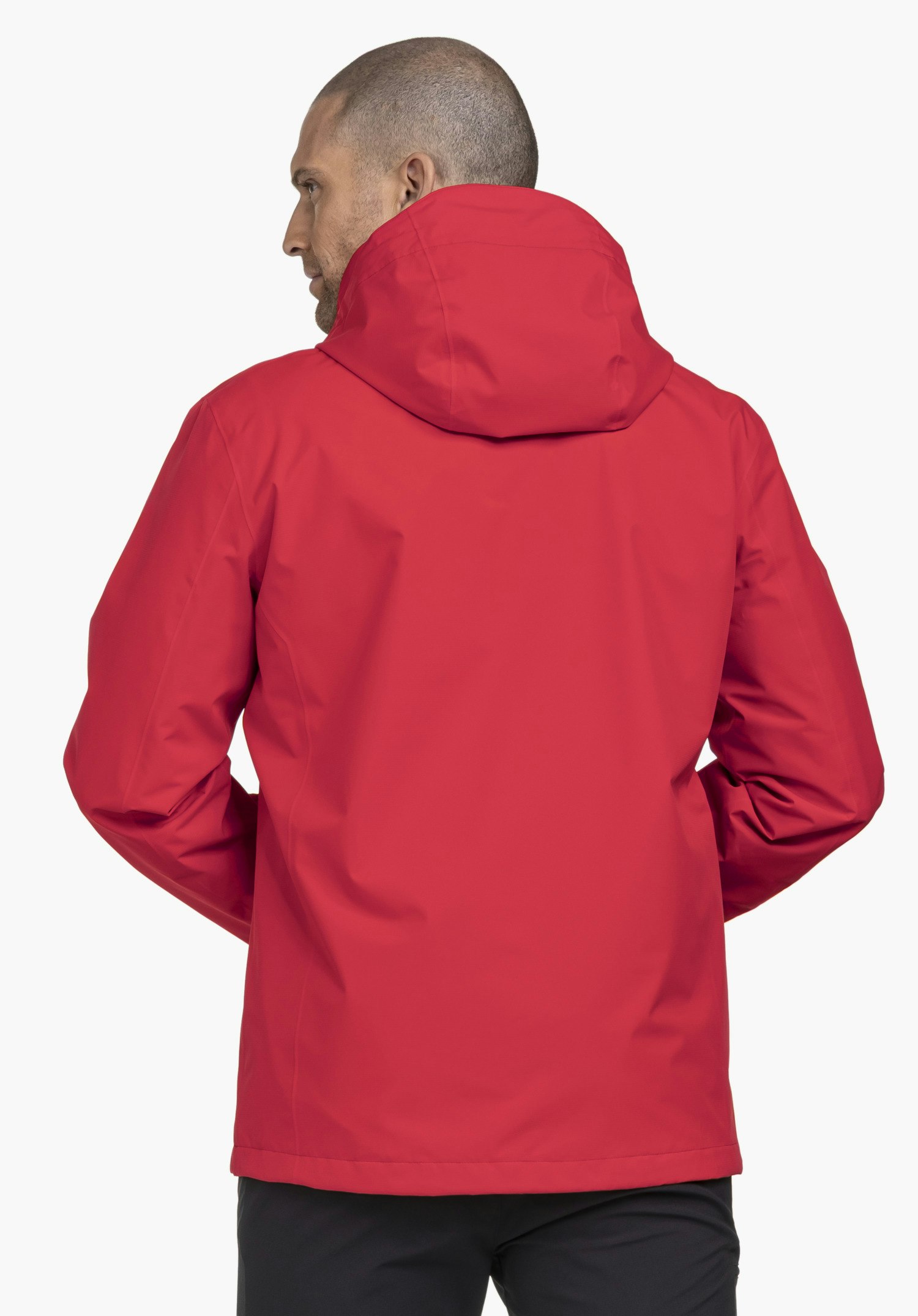 Robust, wind- and waterproof rain jacket