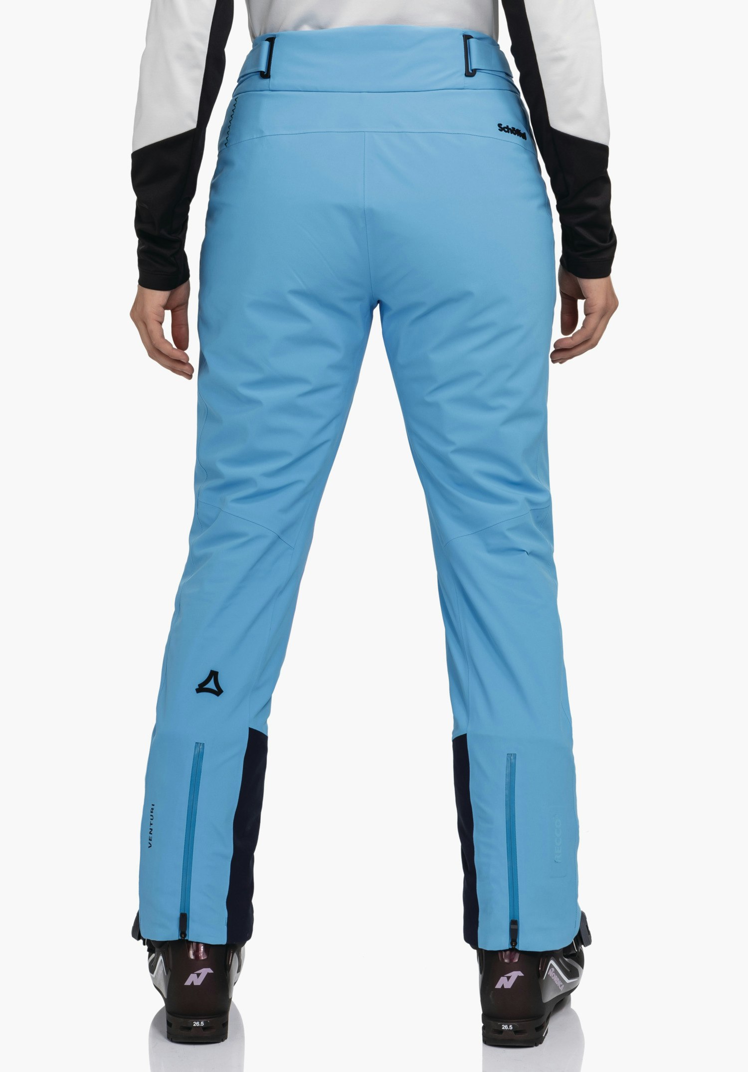 Waterproof, sporty performance ski pants