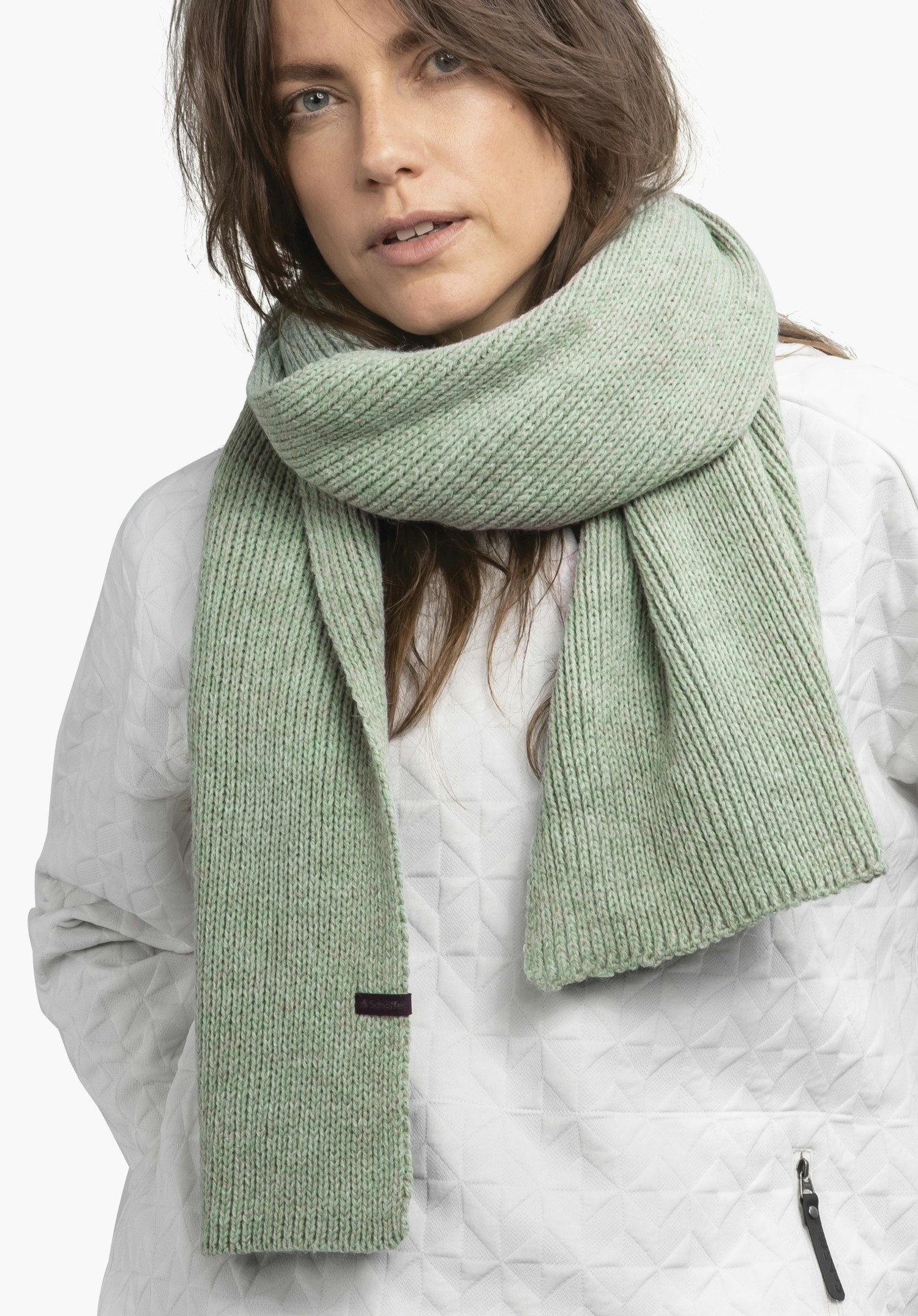 Warm knitted scarf for cold days