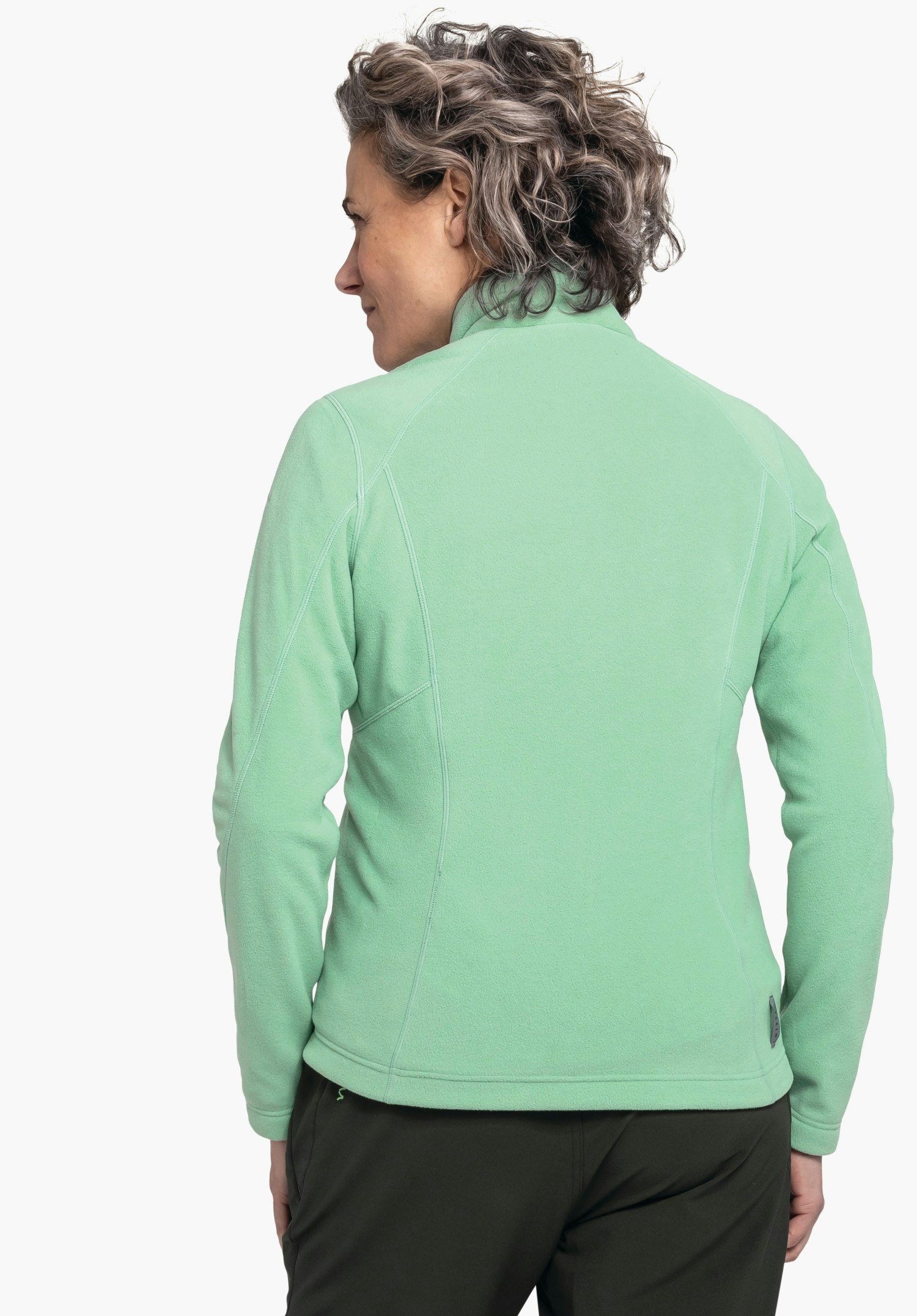 Fleece jacket with high wearing comfort