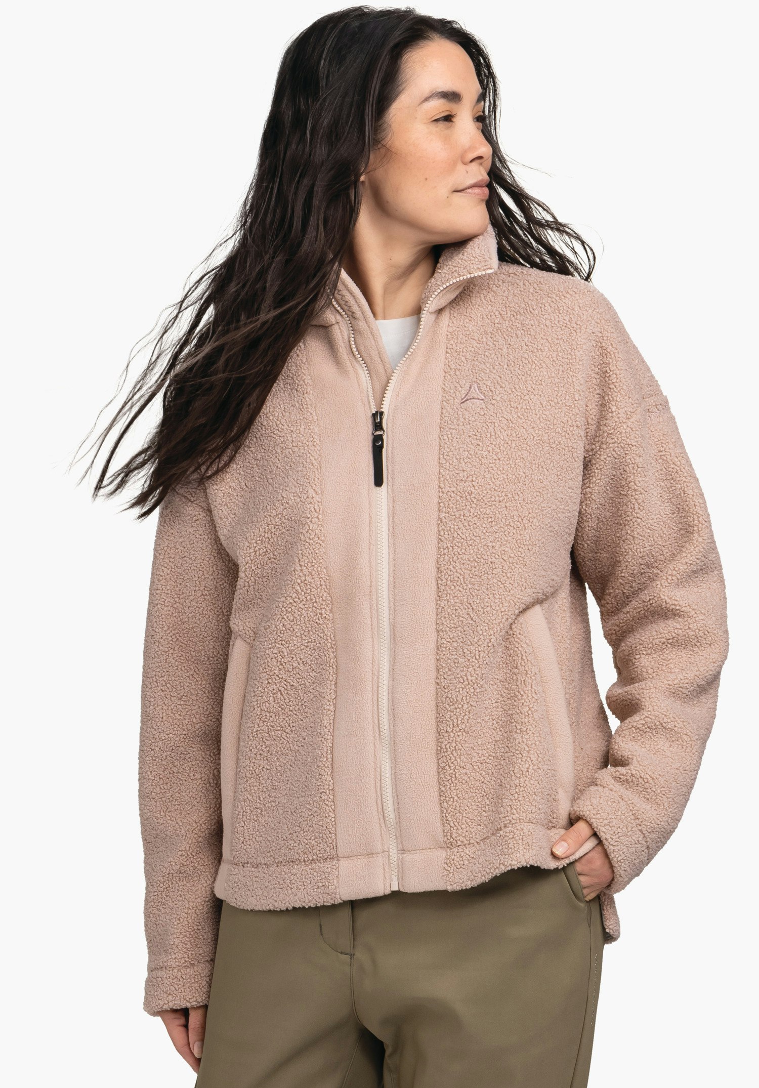 Casual sherpa fleece as a transition jacket
