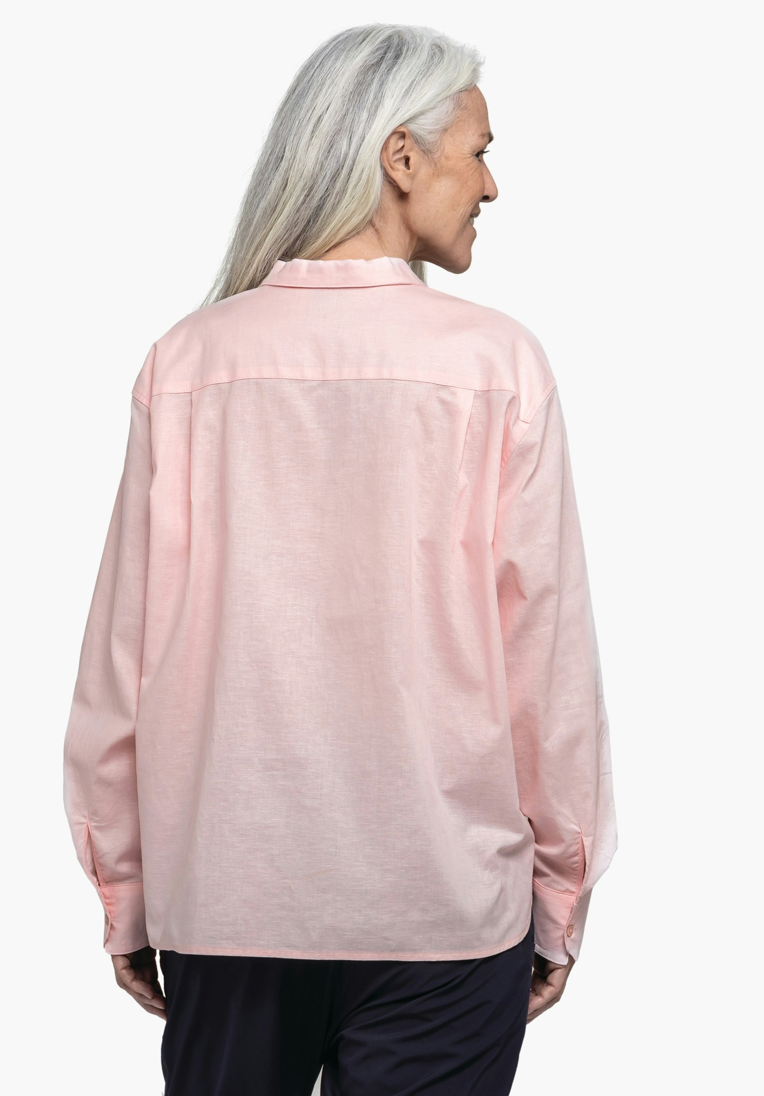 Summery oversize shirt blouse