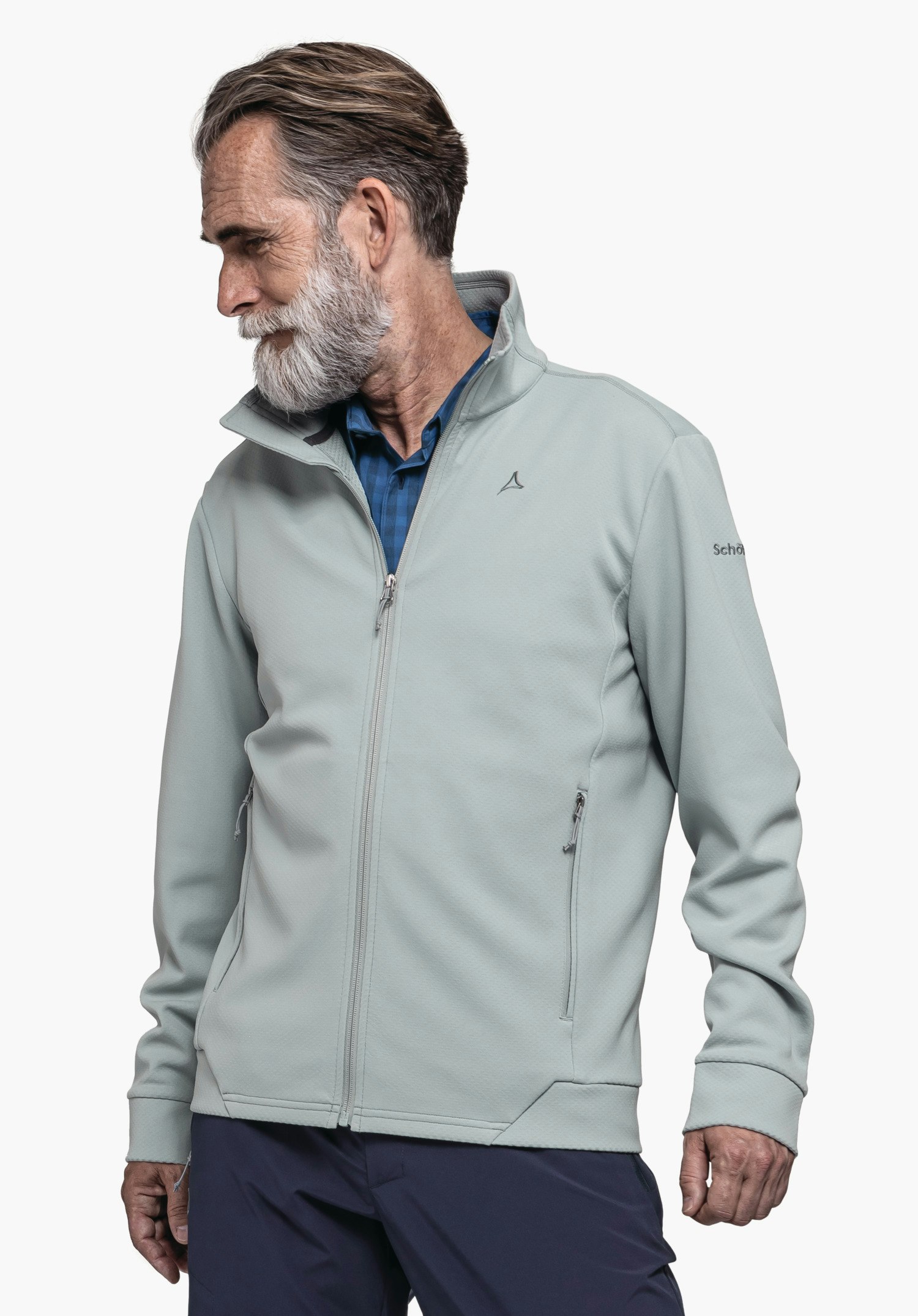 Warming knitted fleece jacket