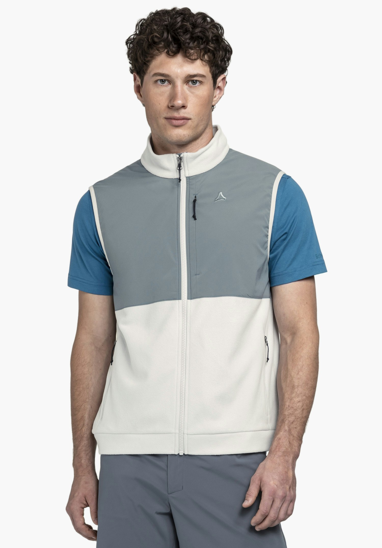 Soft microfleece vest with stretch