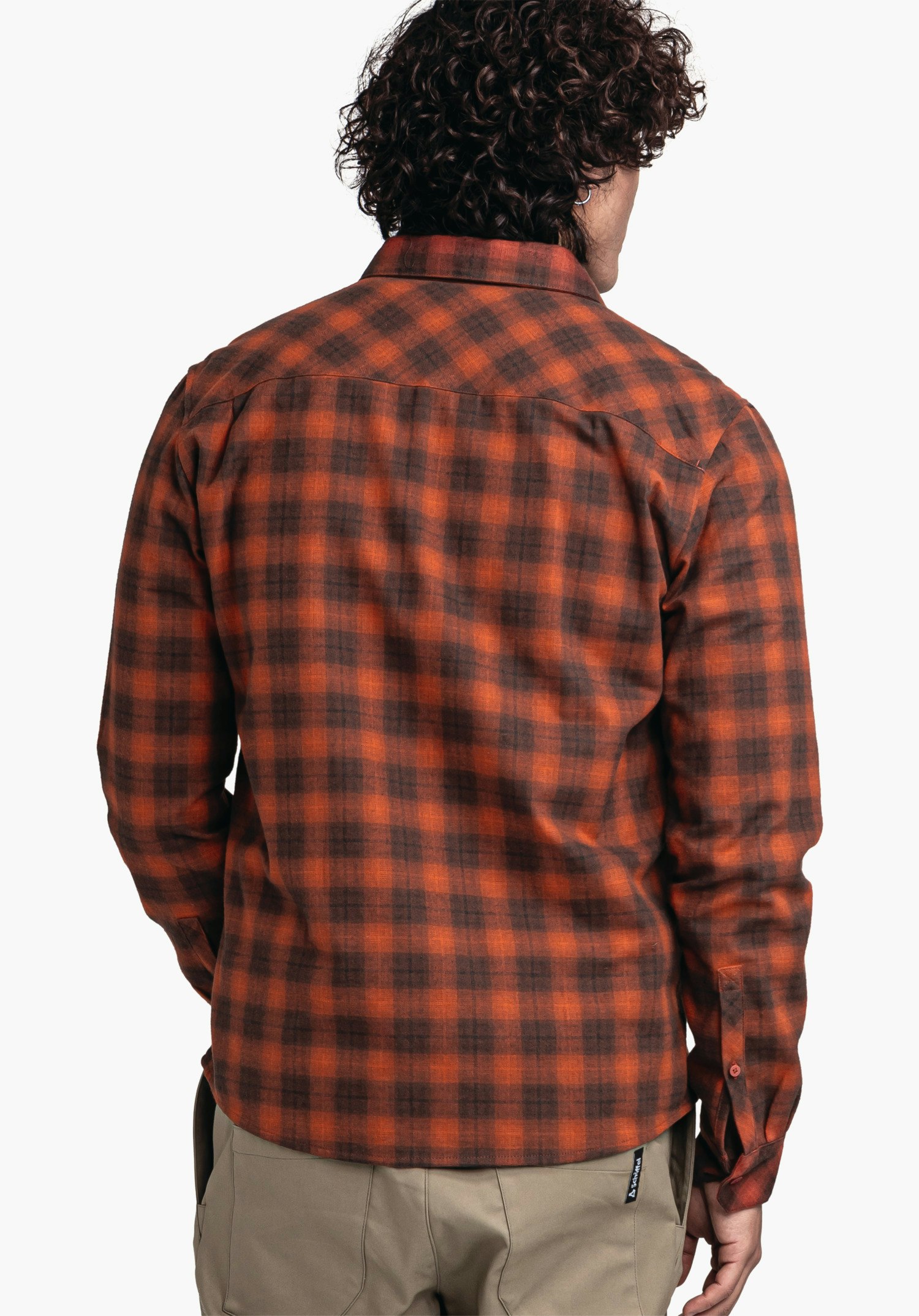 Soft flannel shirt with check pattern