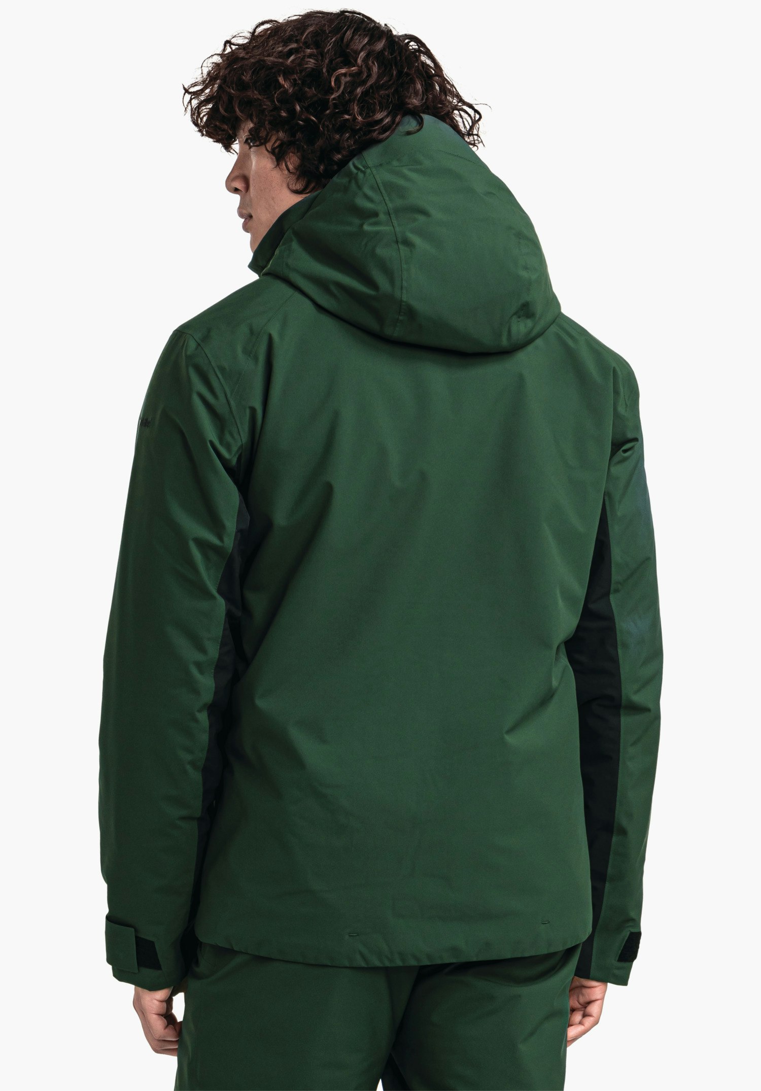 Color Block ski jacket with ventilation