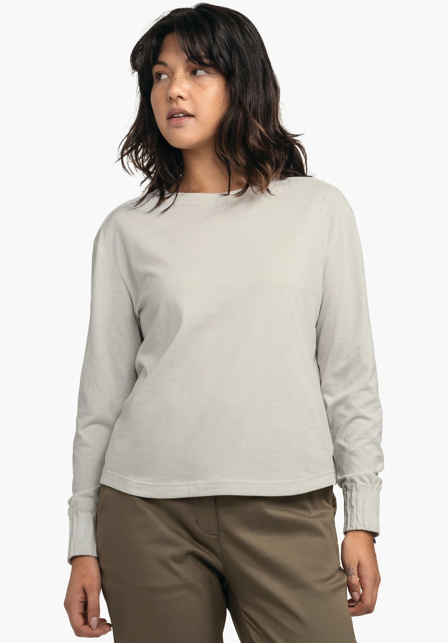 Feminine longsleeve with high wearing comfort