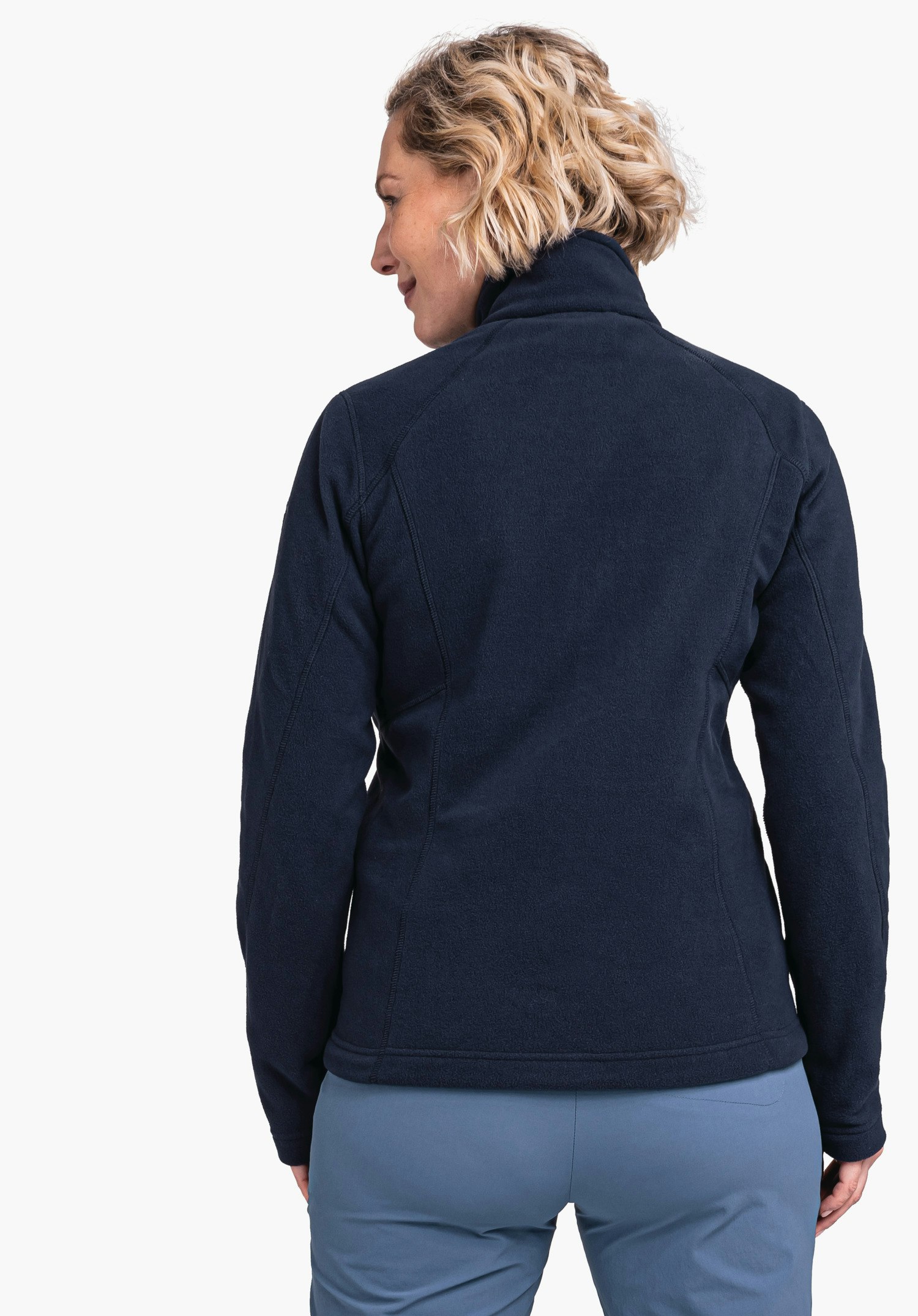Fleece jacket with high wearing comfort