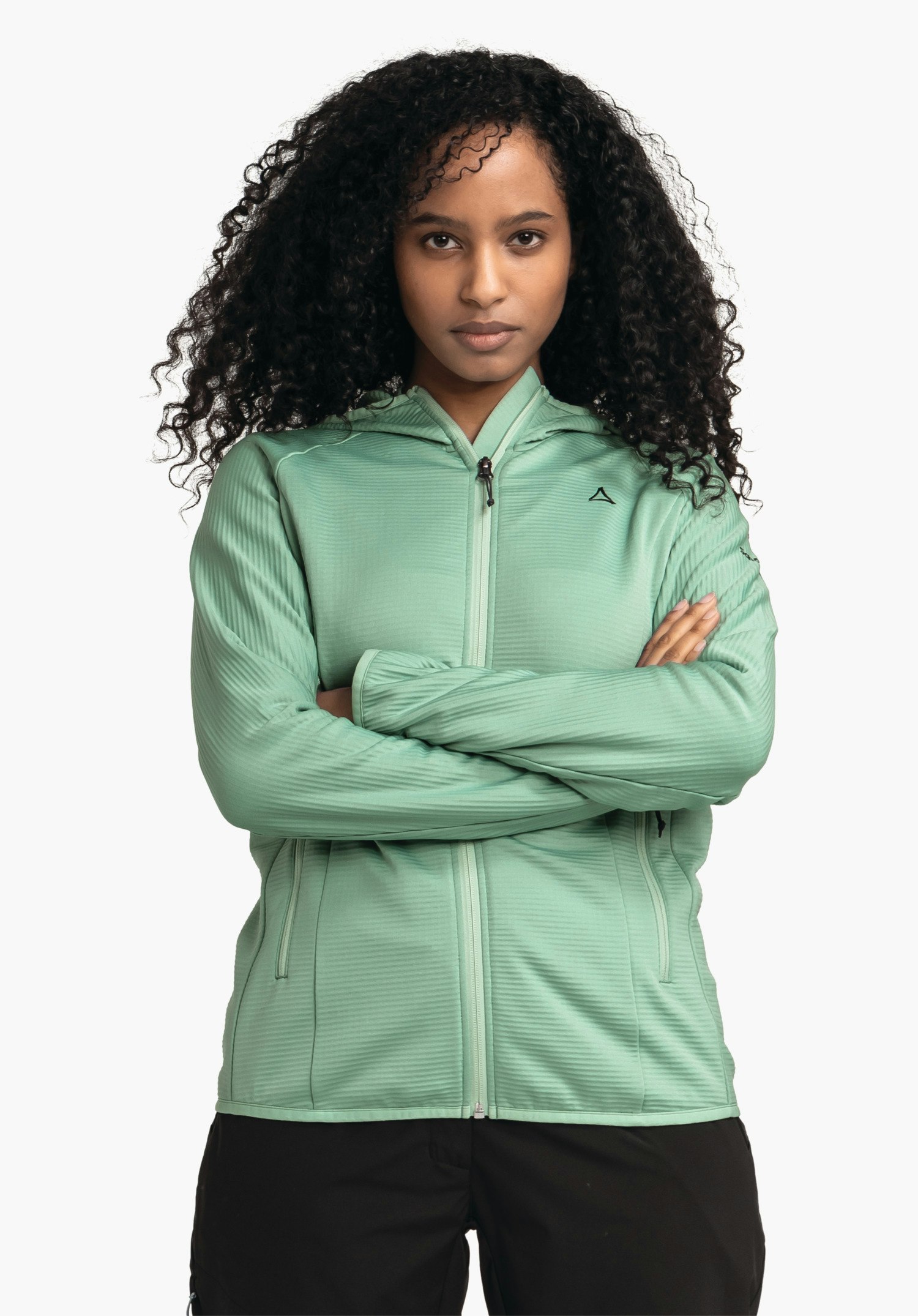 Fleece hoody for sporty hikes
