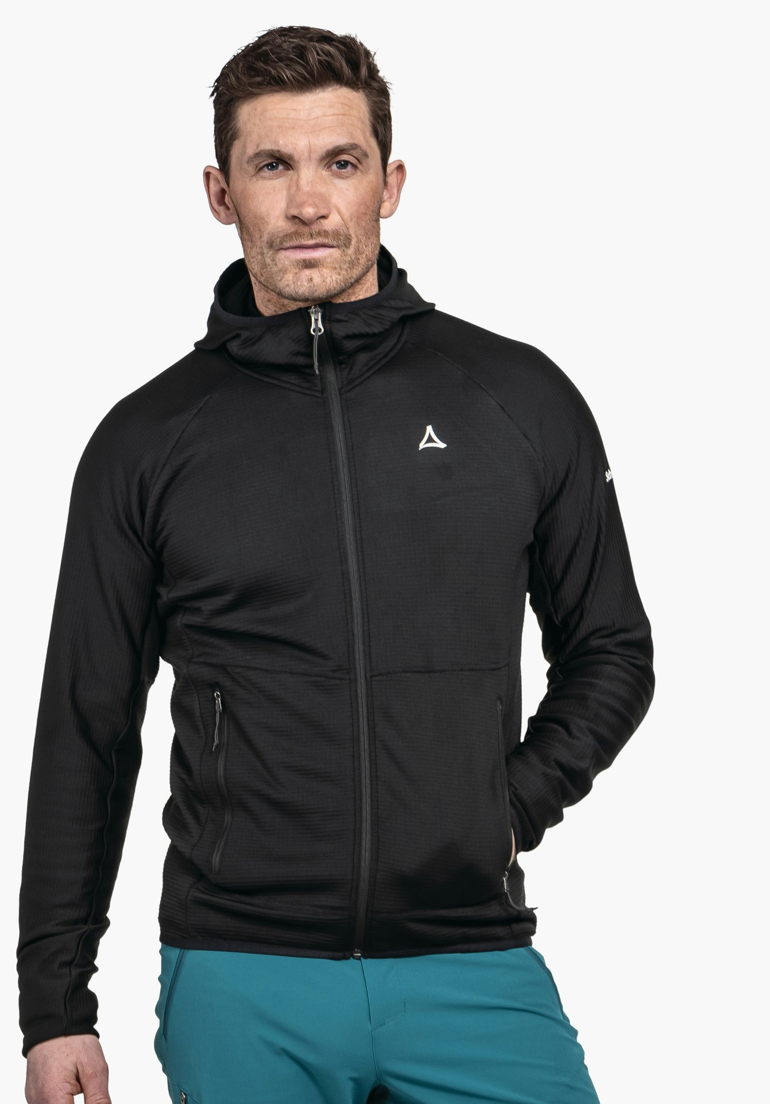 Fleece hoody for sporty hikes
