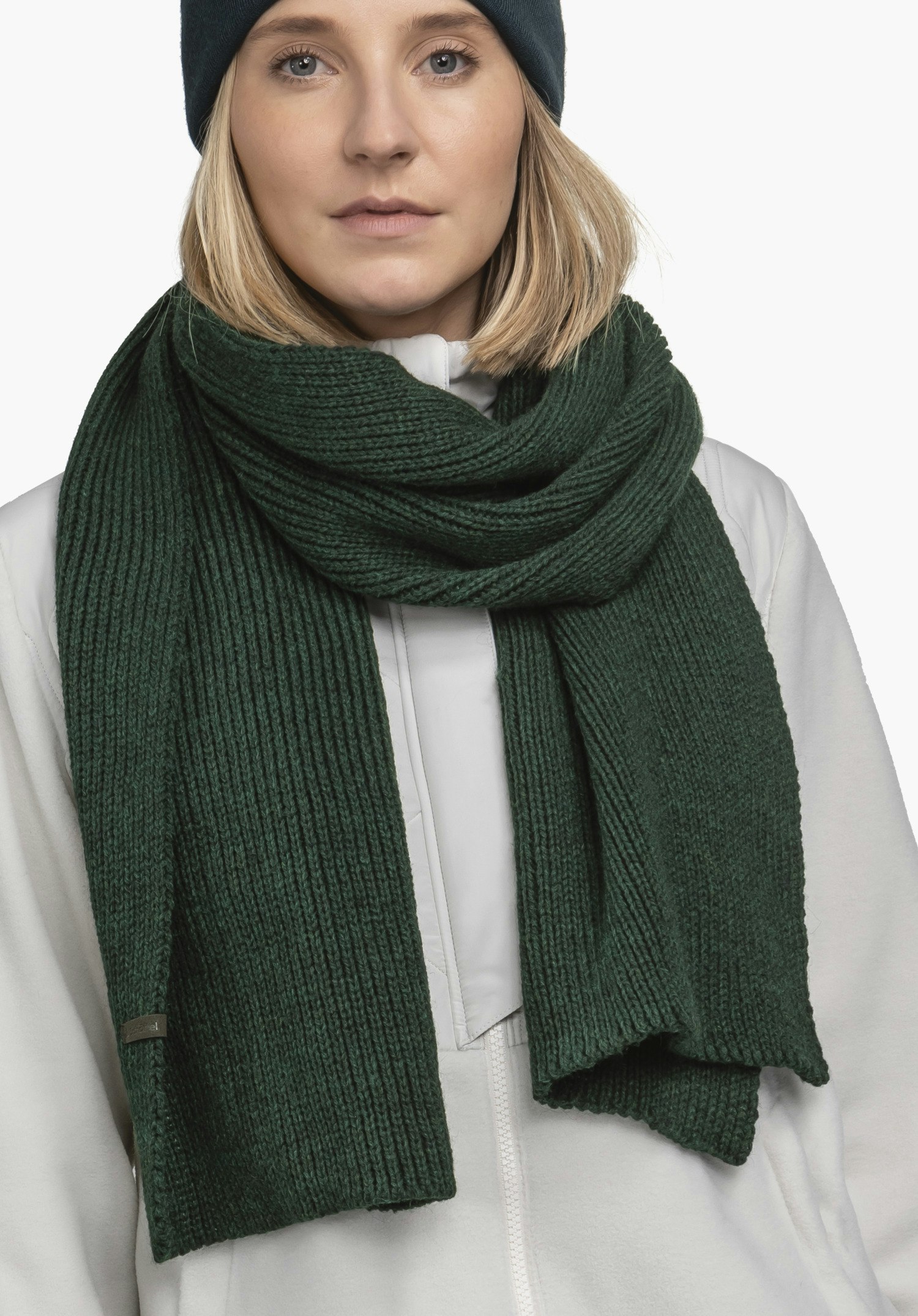 Warm knitted scarf for cold days