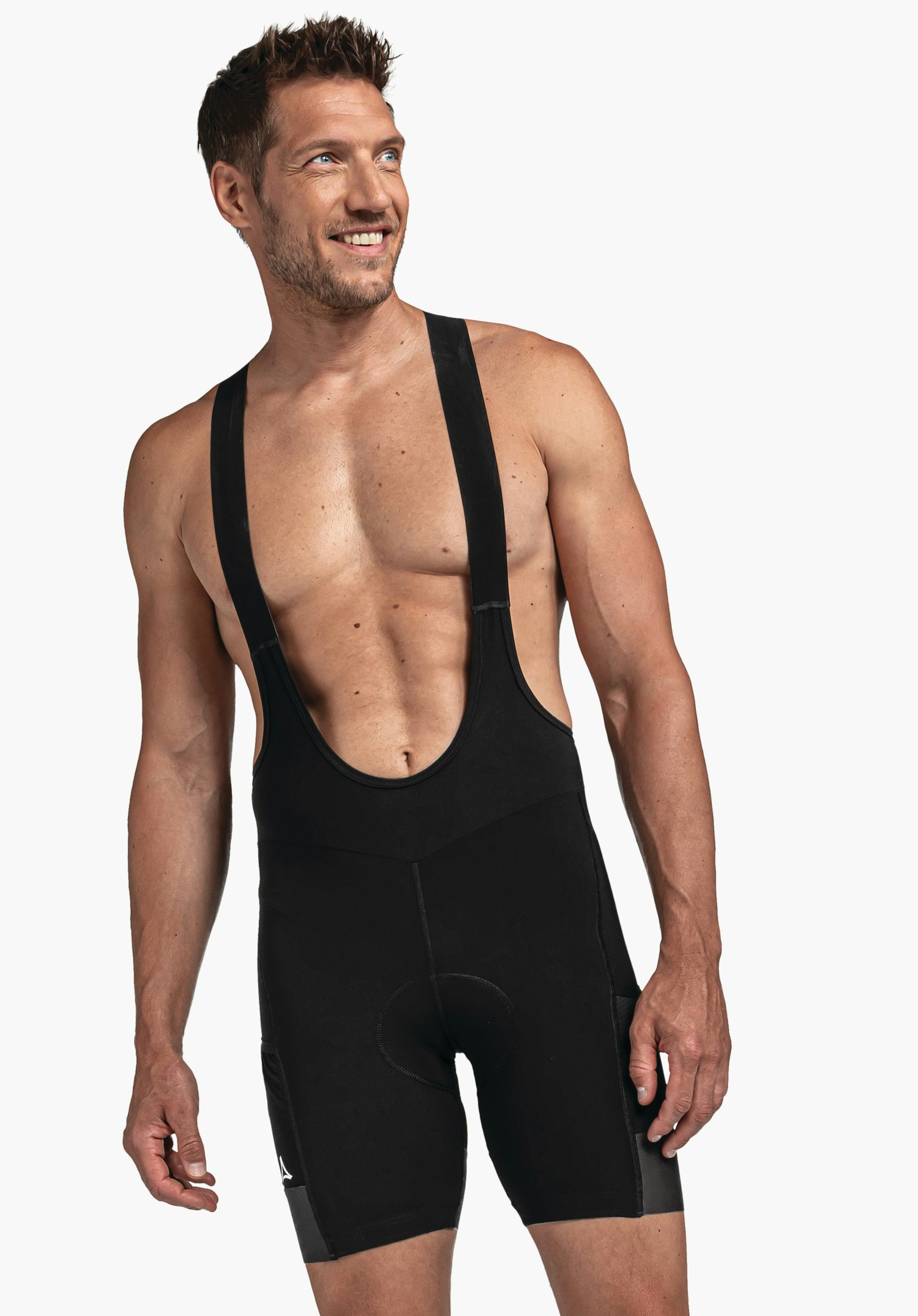 Bib shorts with 3D pad for 4h comfort