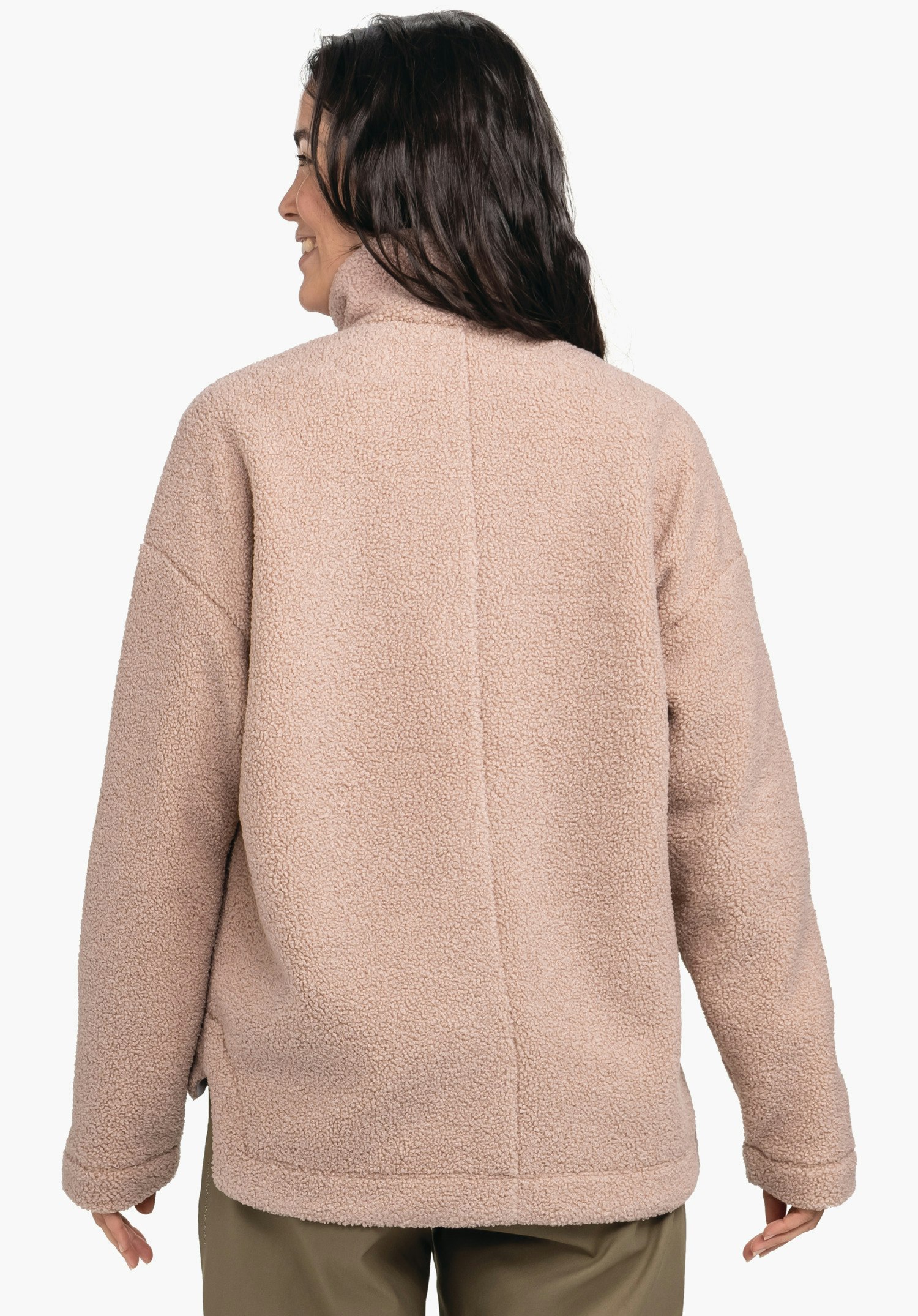 Casual sherpa fleece as a transition jacket
