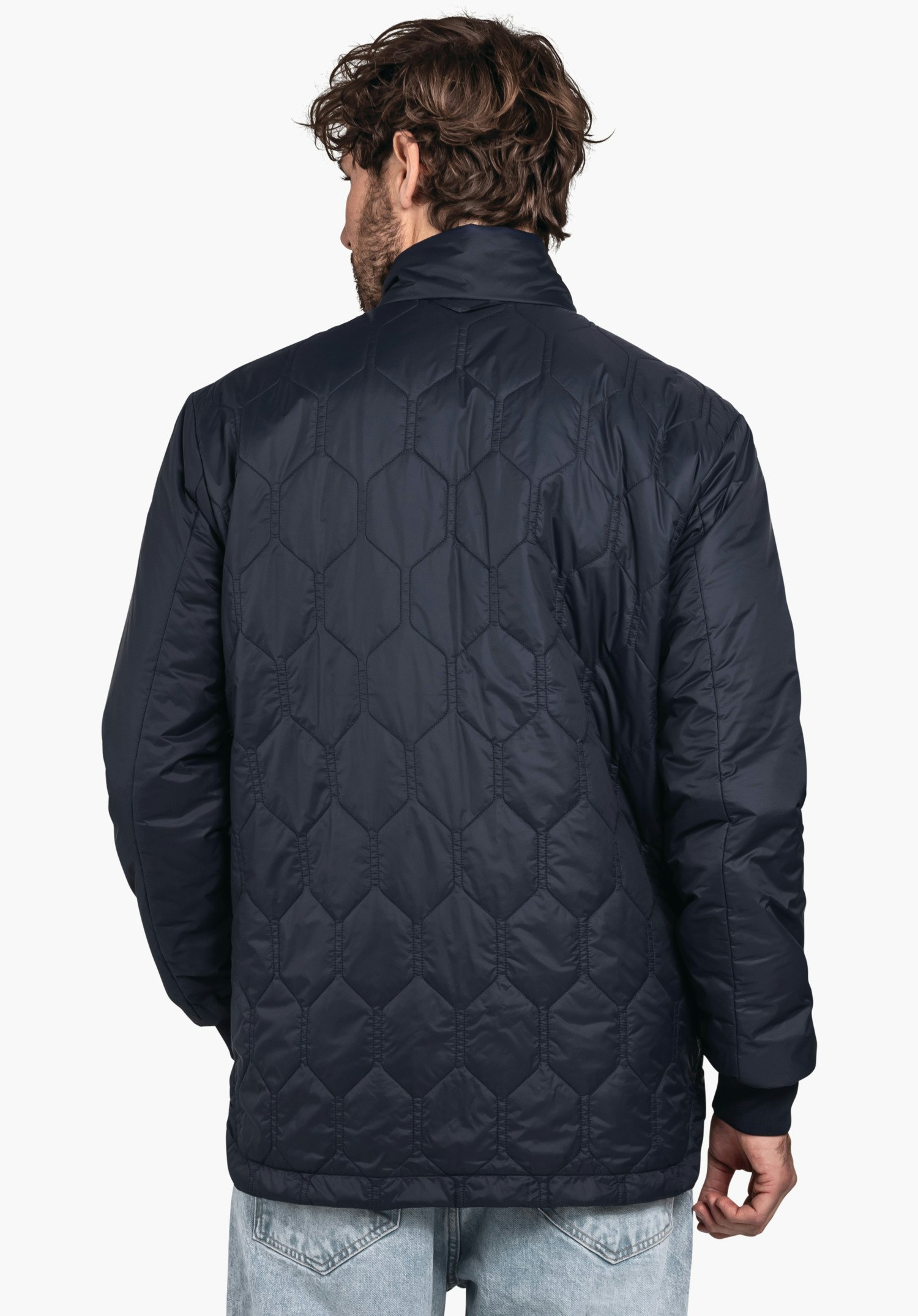 Lightweight insulated jacket with decorative quilting
