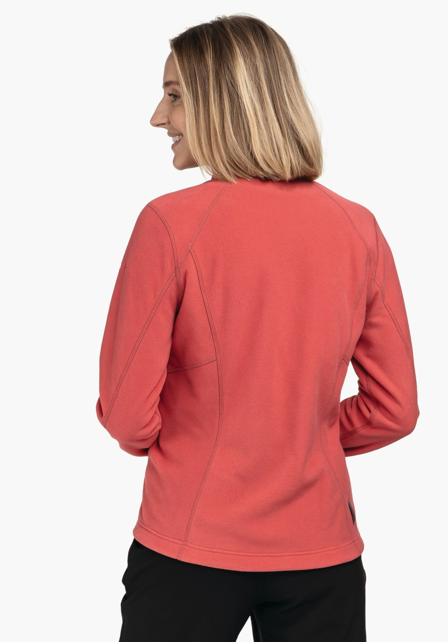 Fleece jacket with high wearing comfort