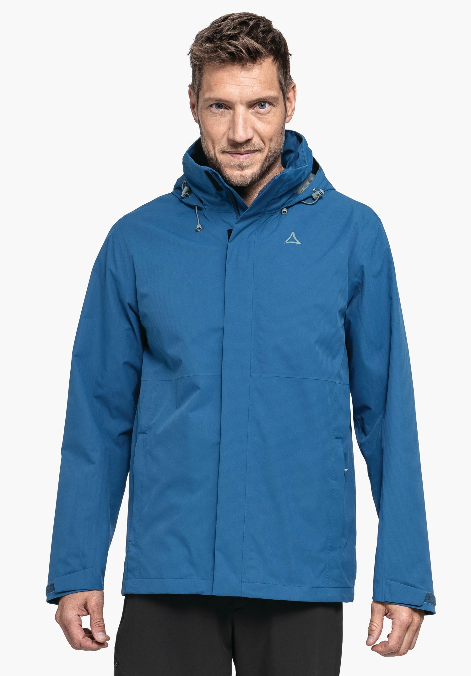 Robust, wind- and waterproof rain jacket
