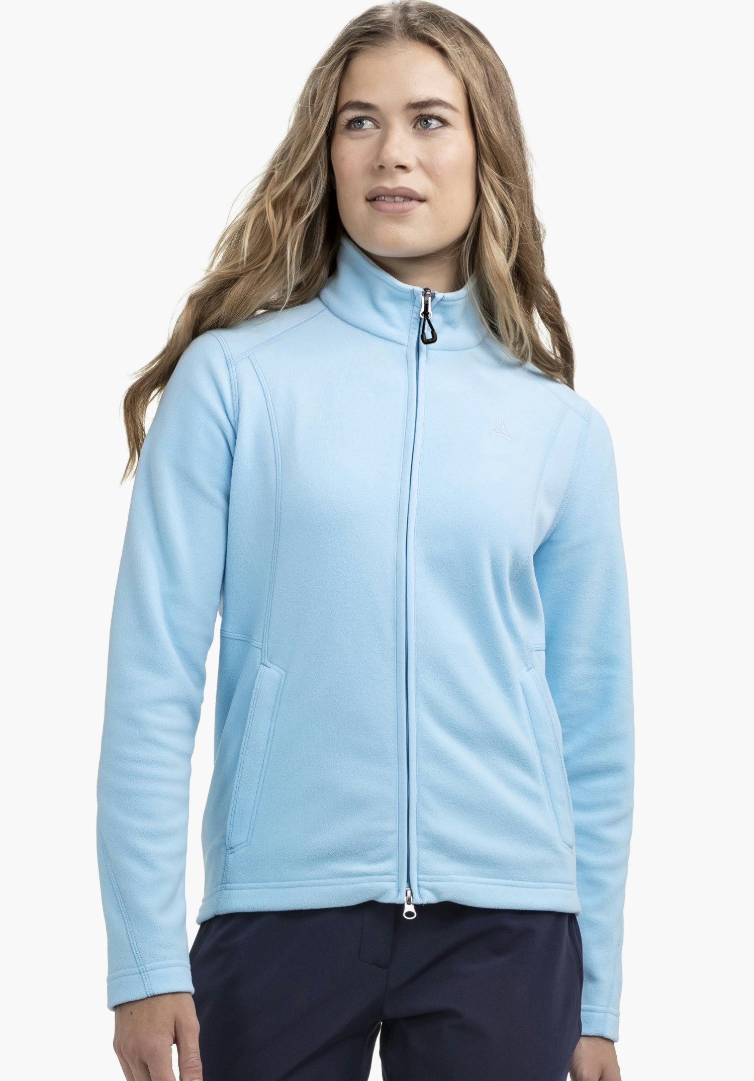 Fleece jacket with high wearing comfort