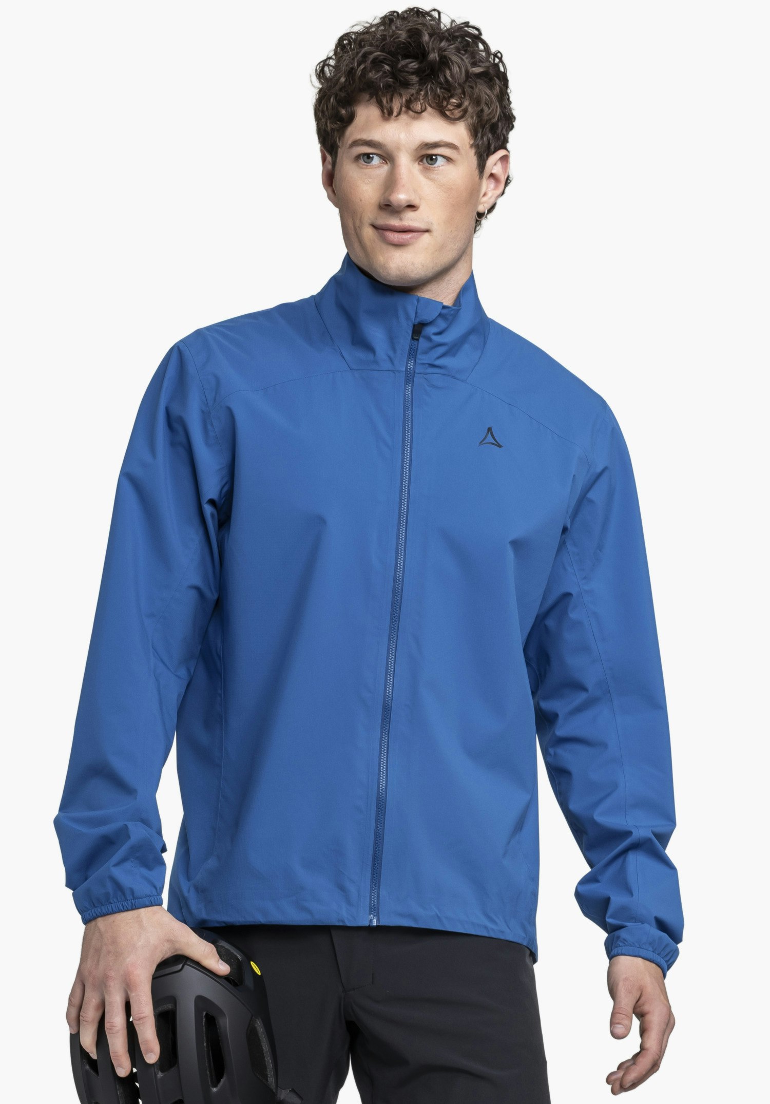Compact bike rain jacket