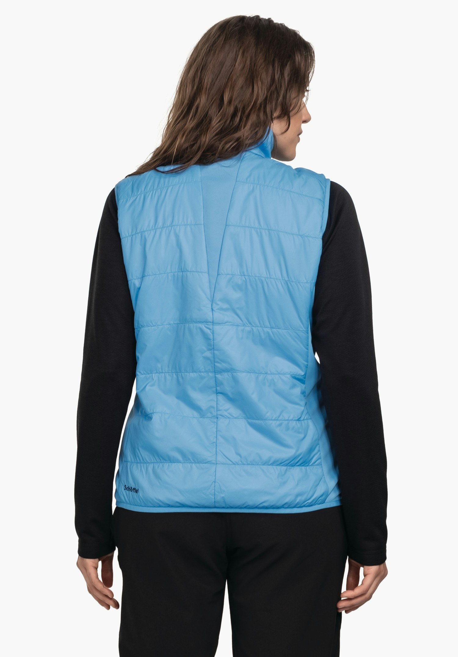 Windproof hybrid vest for hiking