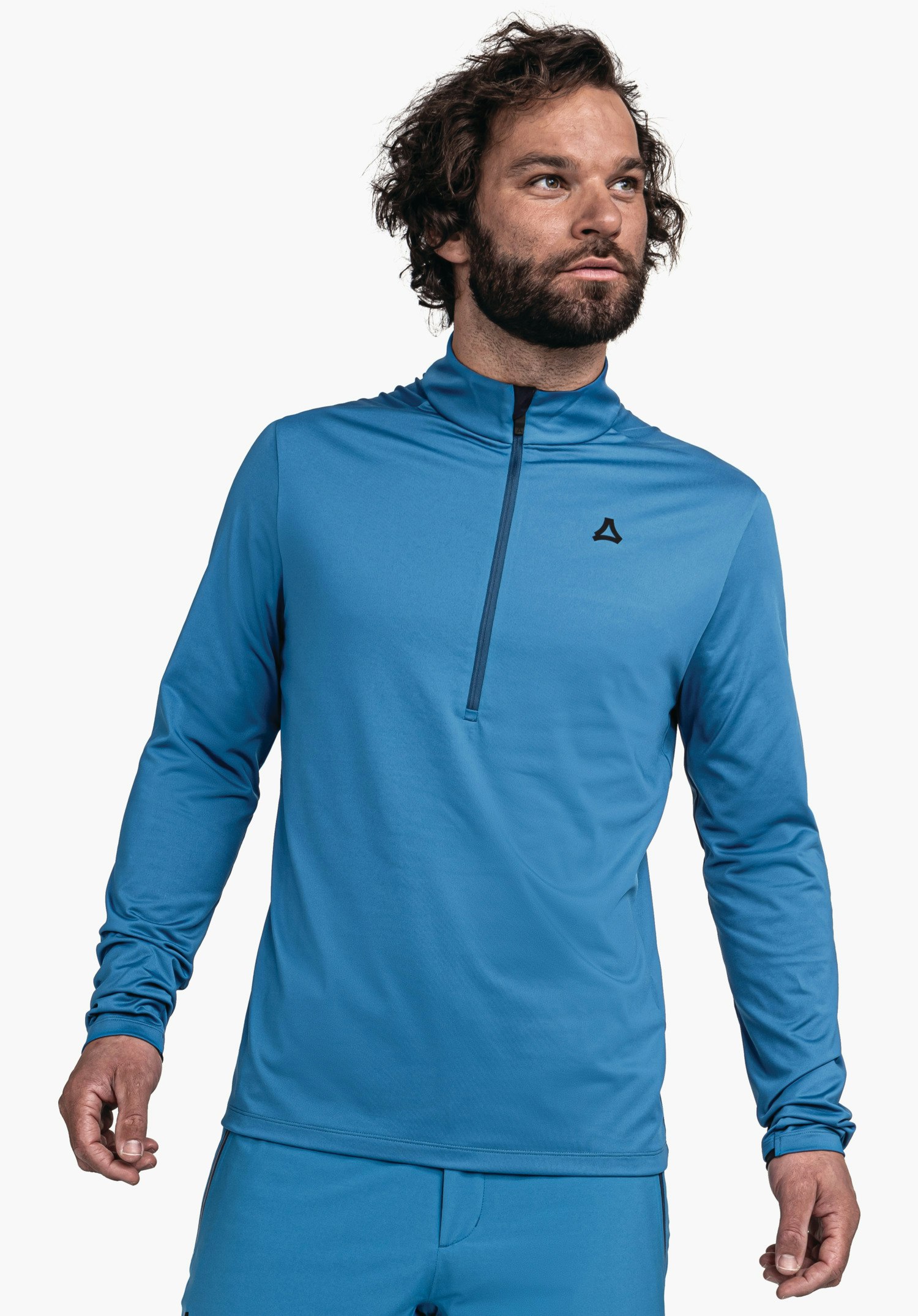 Half-zip longsleeve with sophisticated details