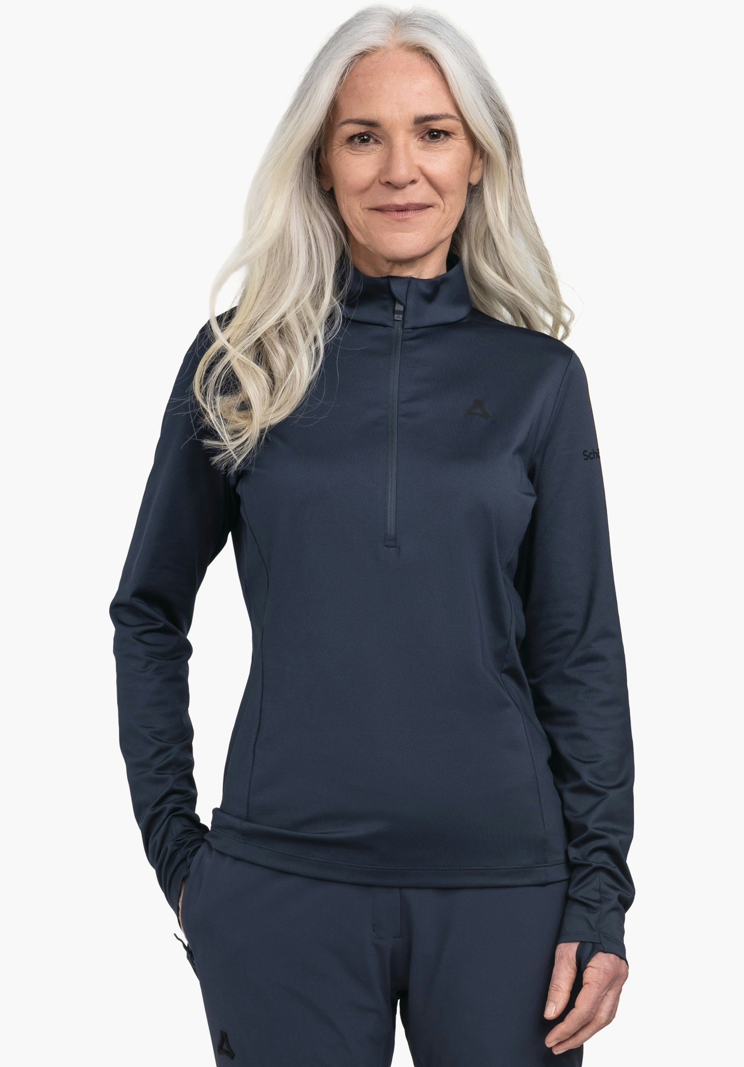 Half-zip longsleeve with sophisticated details