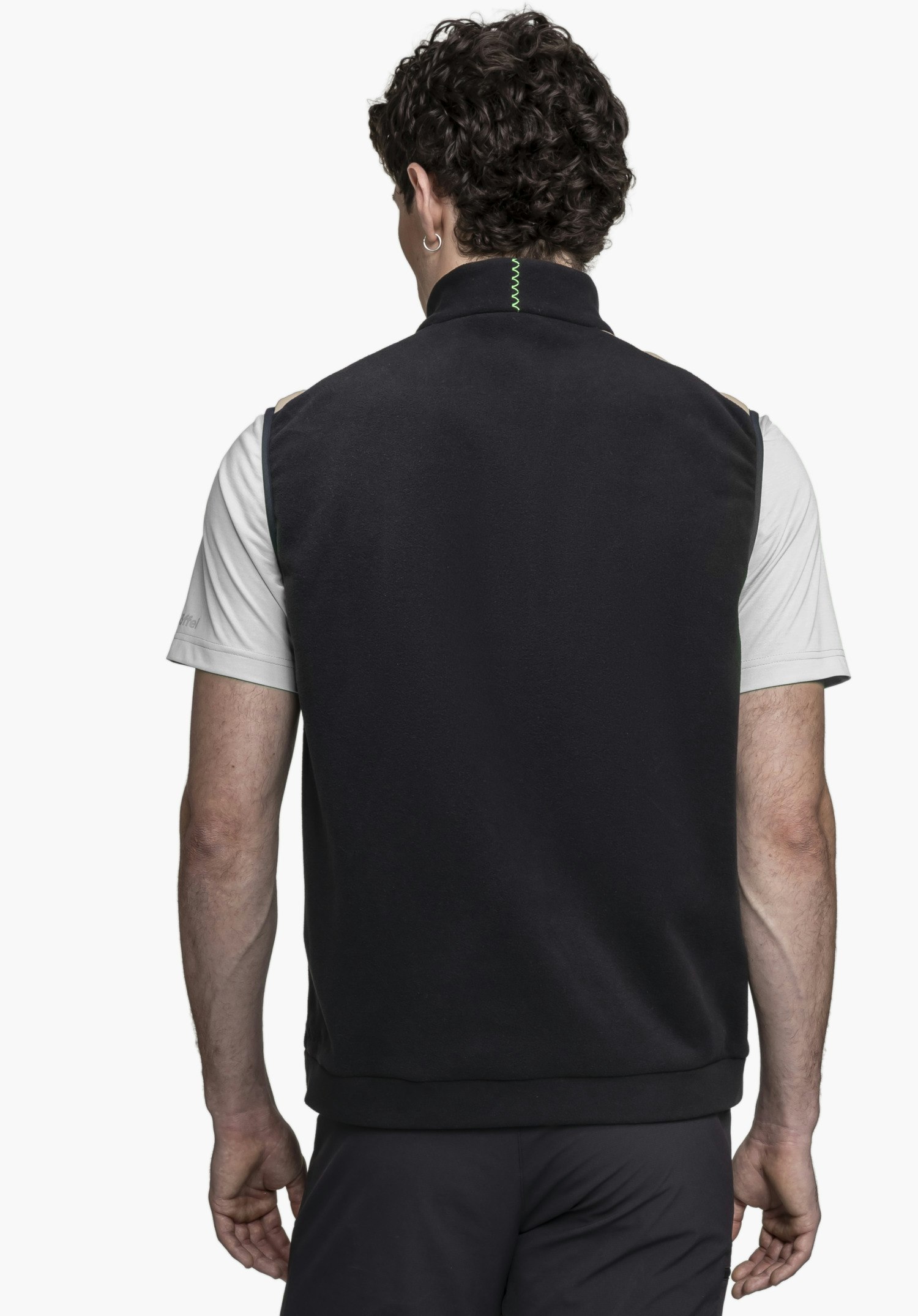Soft microfleece vest with stretch