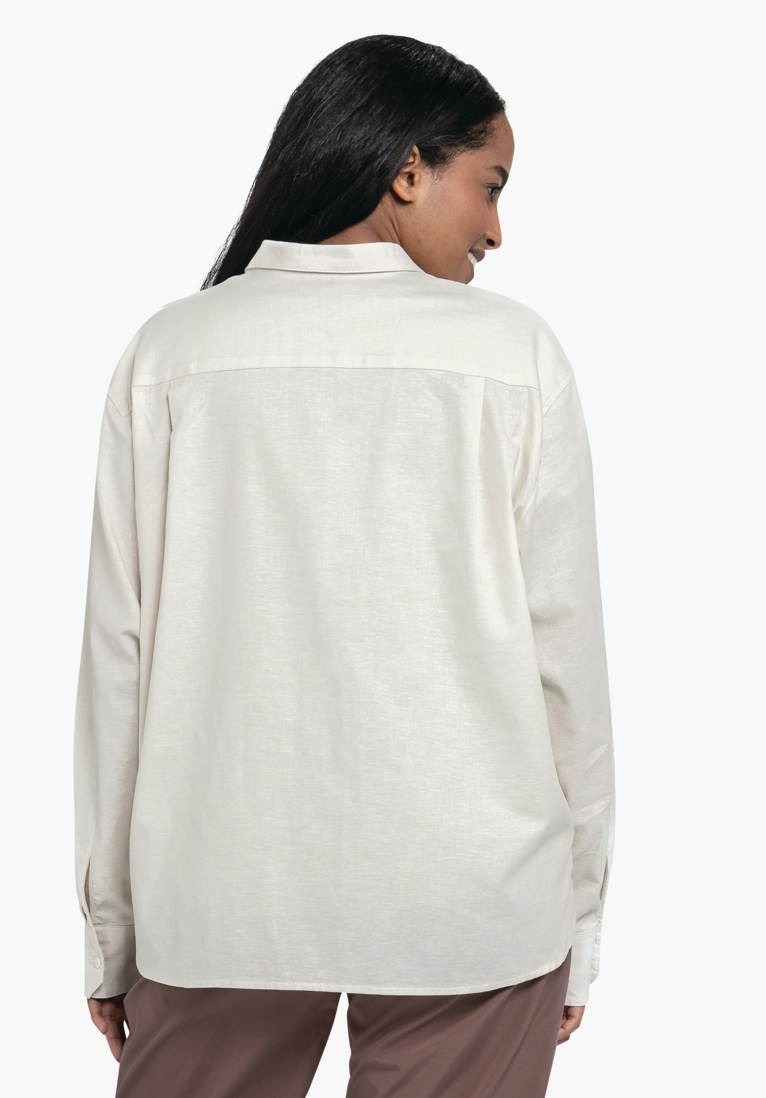 Summery oversize shirt blouse