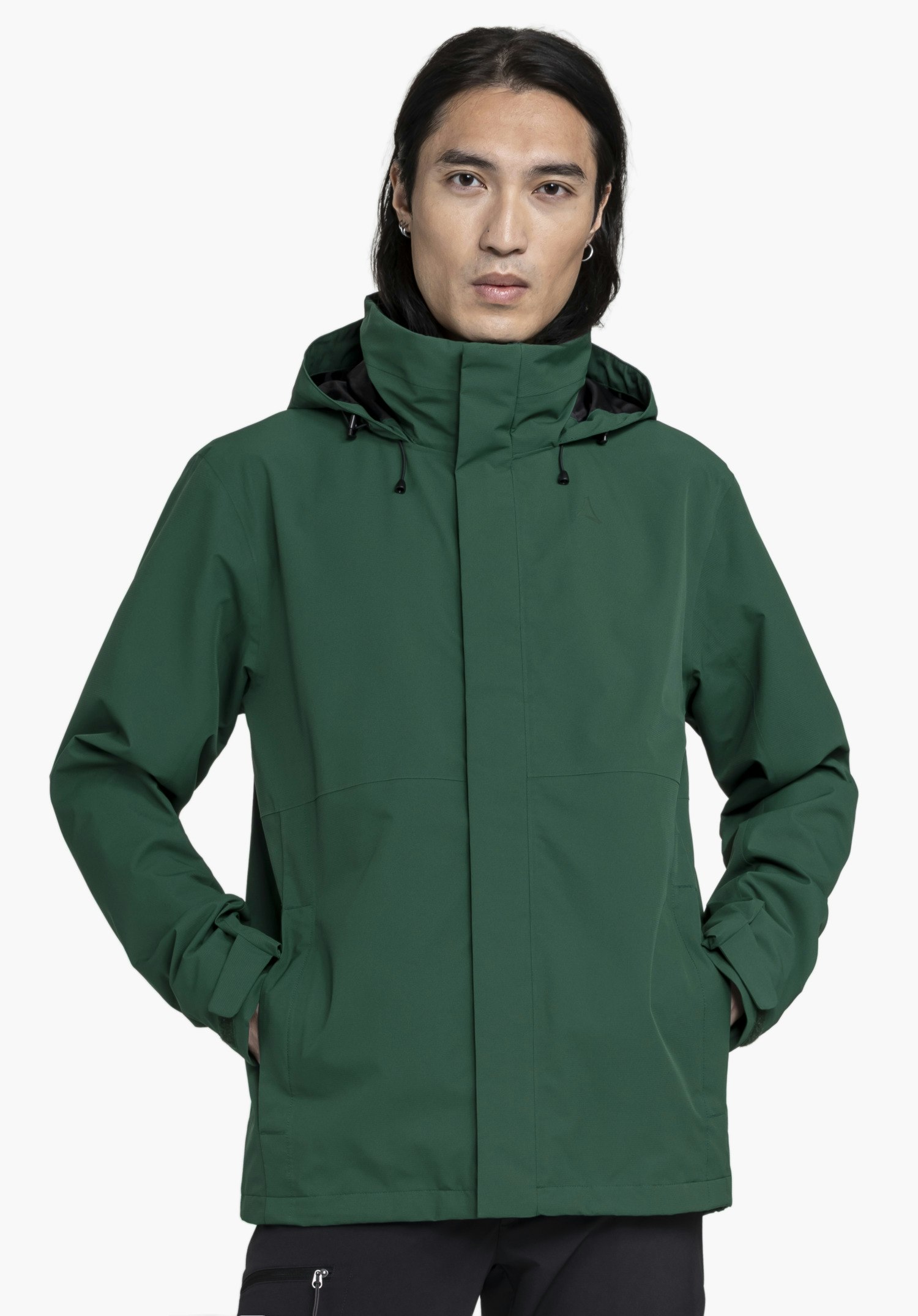 Robust, wind- and waterproof rain jacket