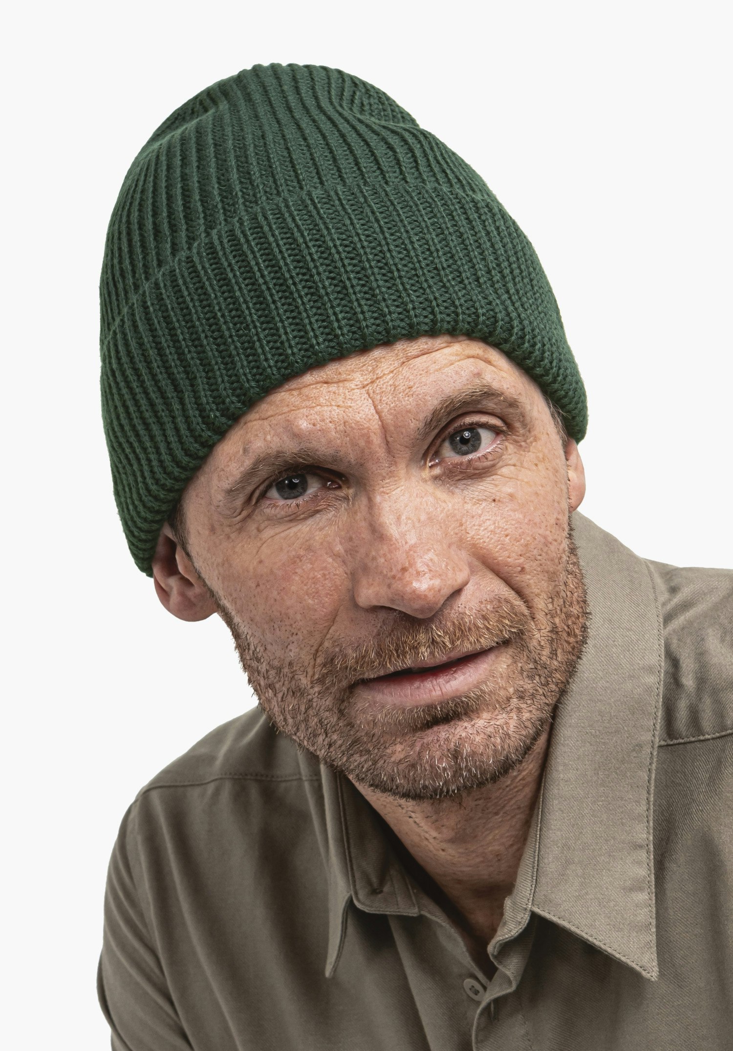 Warming fine knit beanie