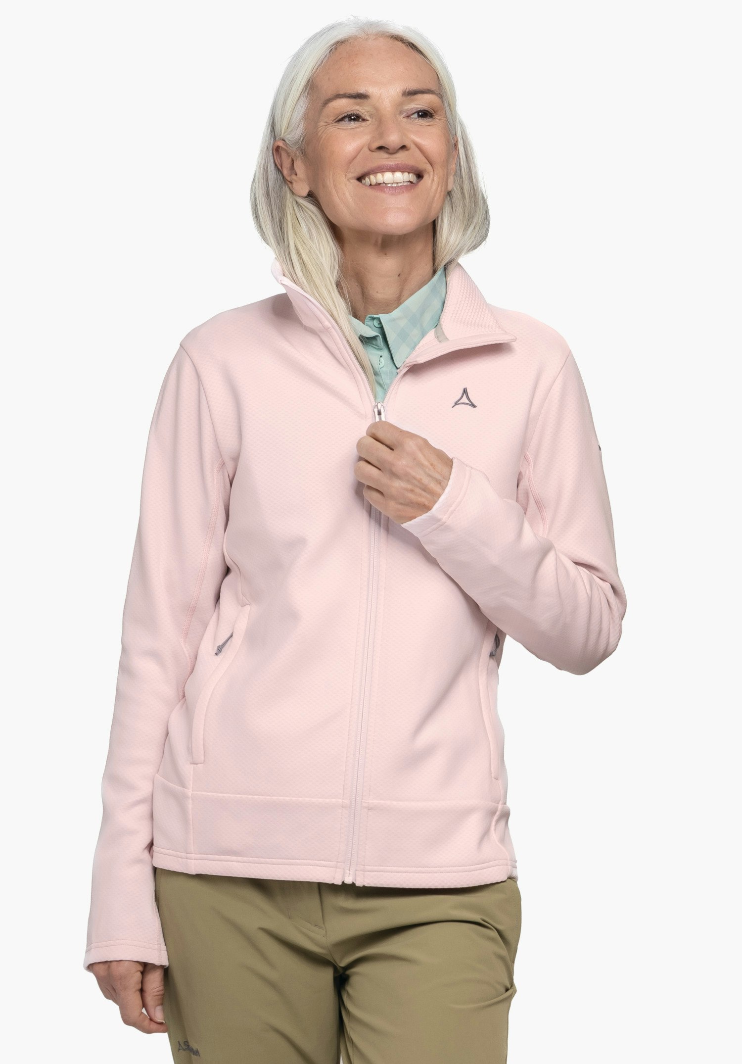 Warming knitted fleece jacket