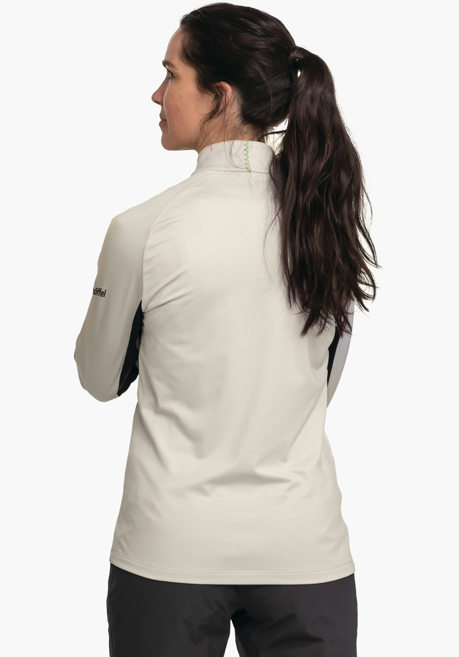 Sporty color block half-zip