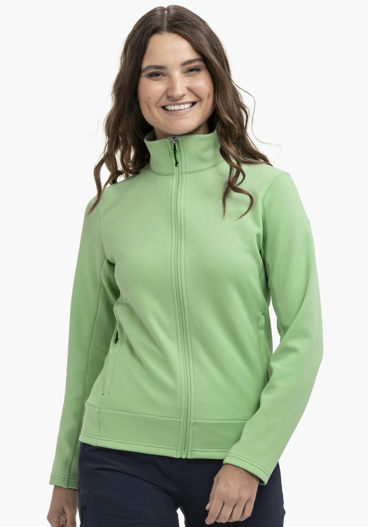 Warming knitted fleece jacket