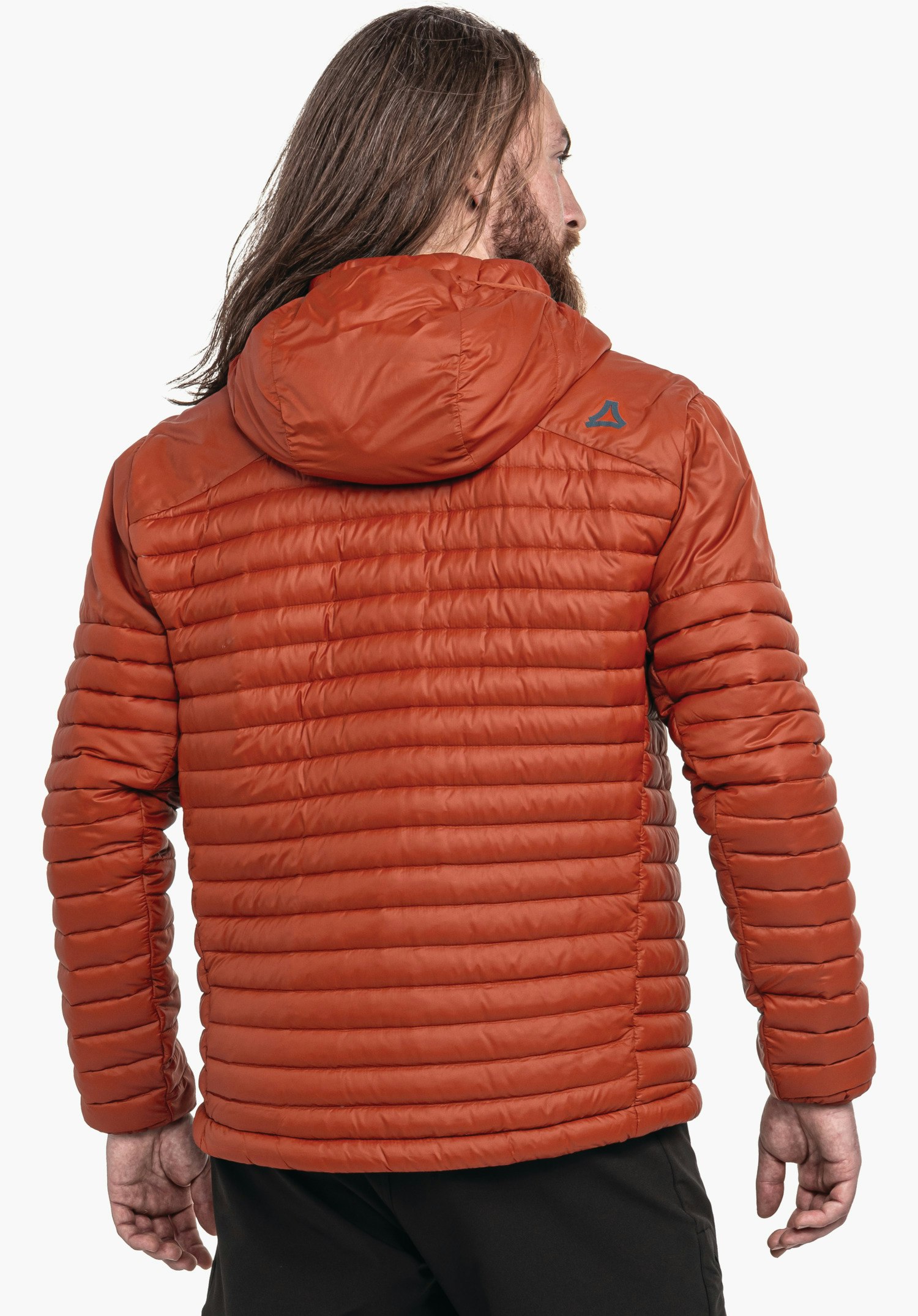 Down jacket for sporty hikes