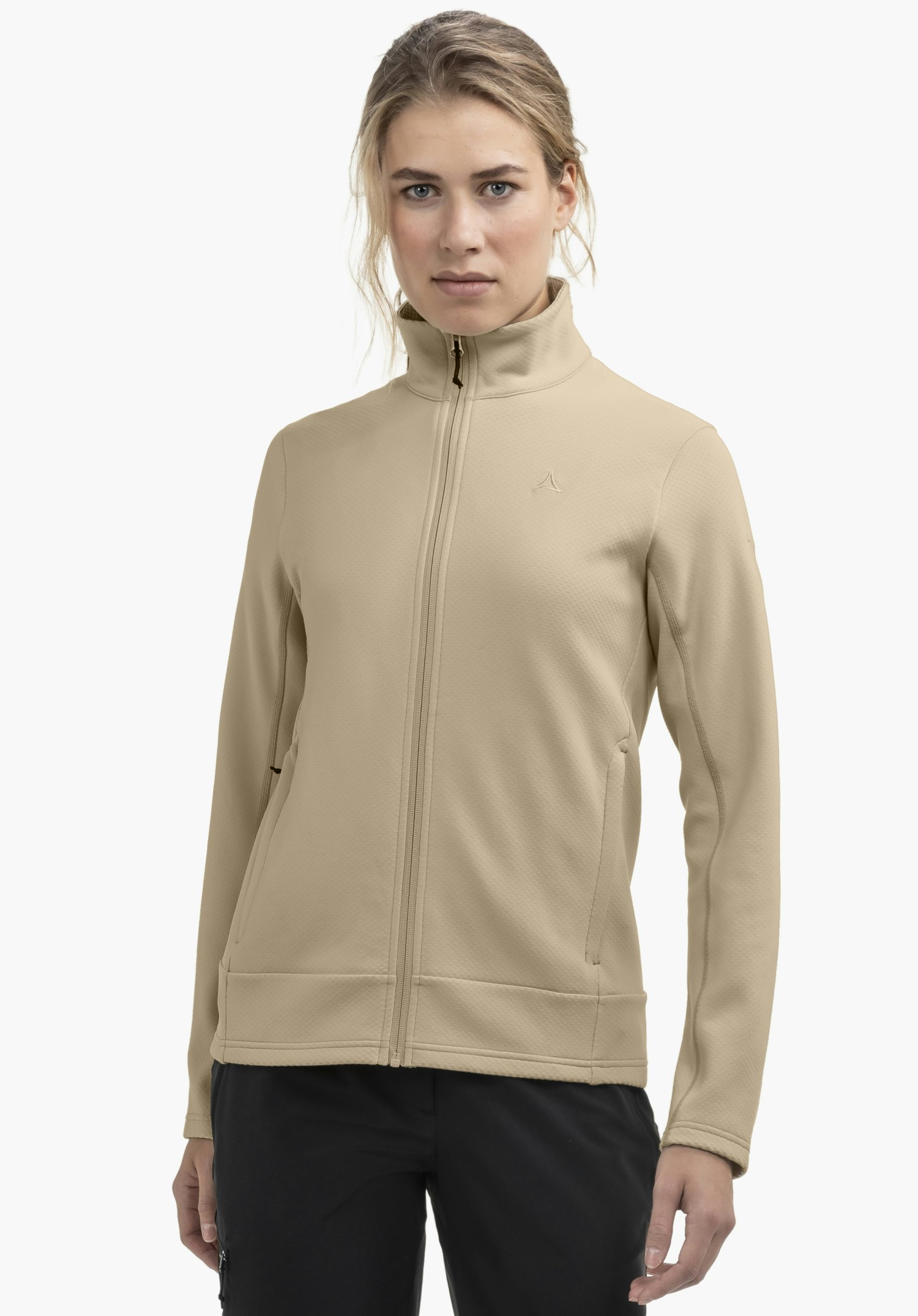 Warming knitted fleece jacket