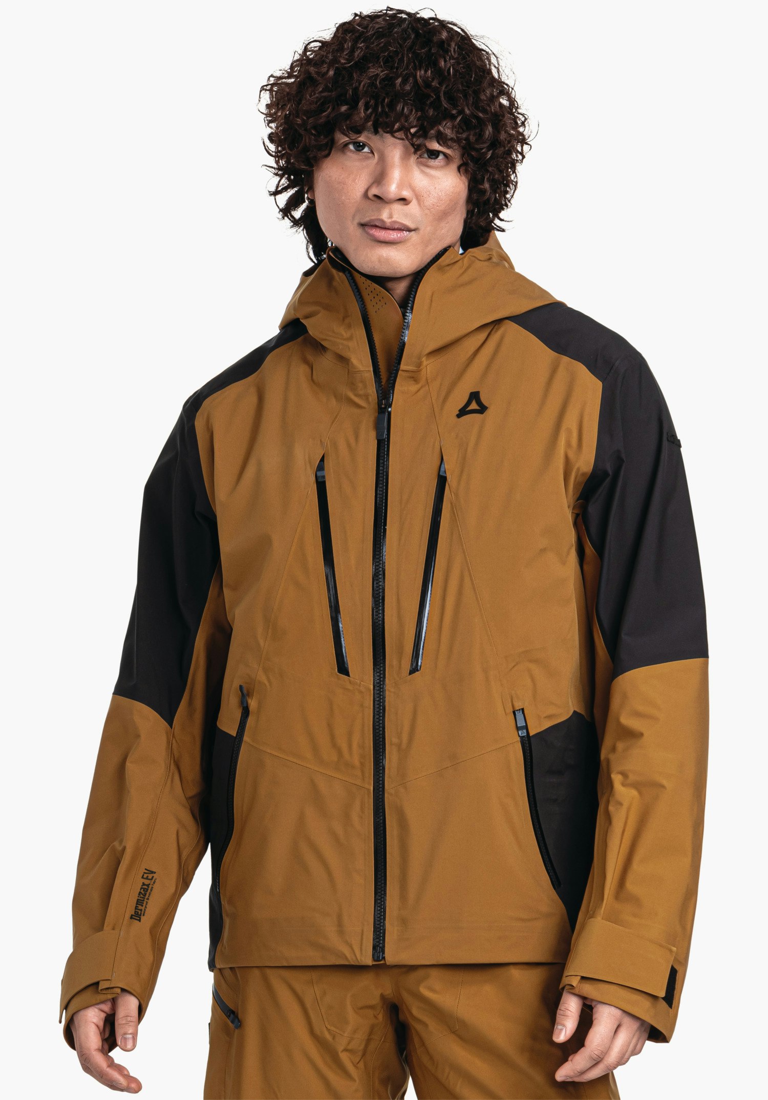High-tech hardshell jacket with thermal zones